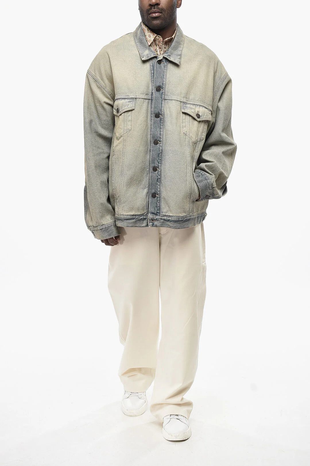 Balenciaga og1mm0426 Denim Jacket in Blue Size US M / EU 48-50 / 2 - 4 Thumbnail