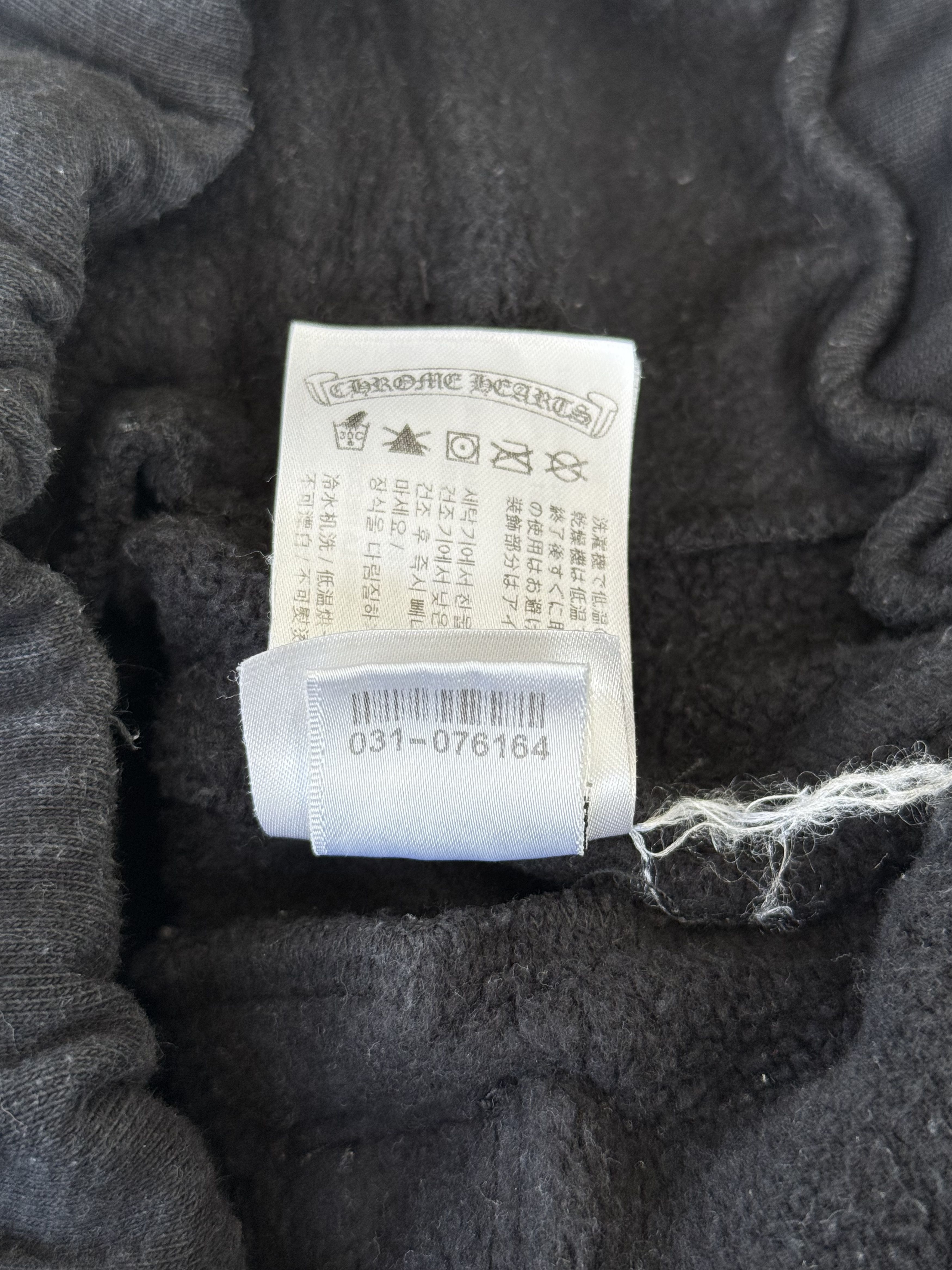 Chrome Hearts Black & White Horseshoe Logo Thermal Sweatpants Size US 32 / EU 48 - 7 Thumbnail