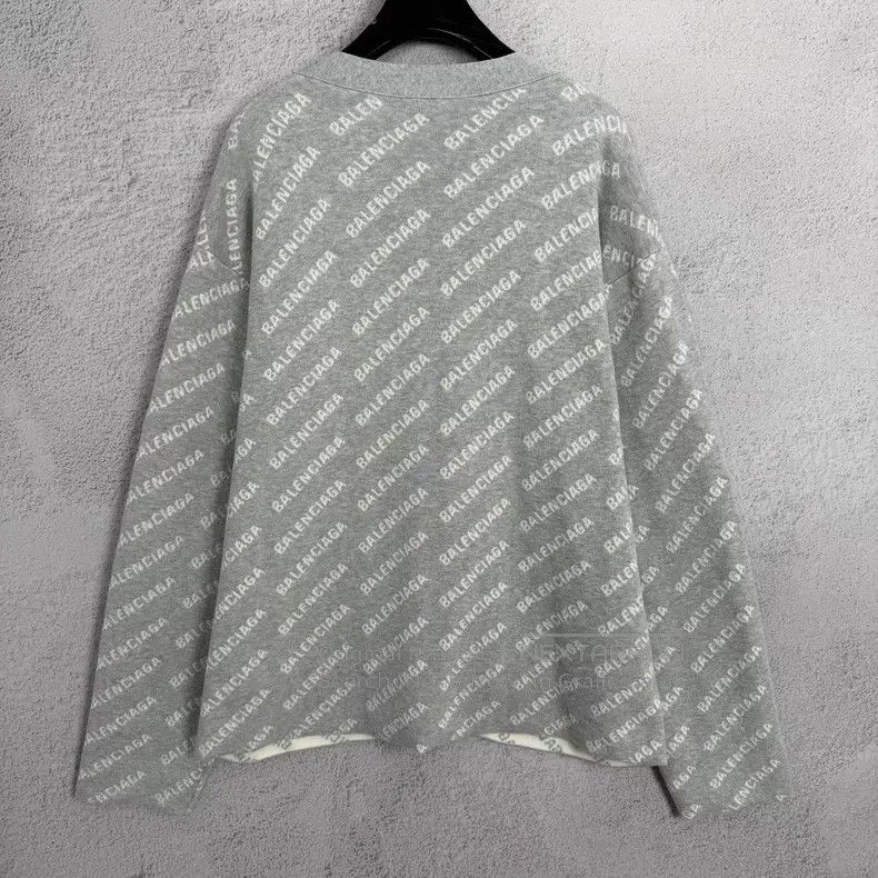 Balenciaga Balenciaga Letter Full-Print V-Neck Single-Breasted Long S Size US M / EU 48-50 / 2 - 2 Thumbnail