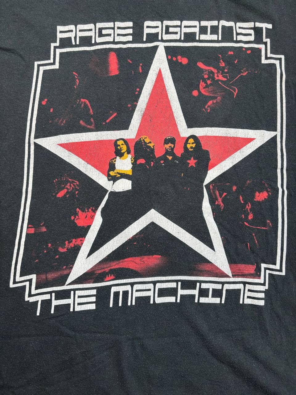 Vintage Vintage Rage Against The Machine Star Logo T-Shirt -Boxy Fit Size US XL / EU 56 / 4 - 4 Thumbnail