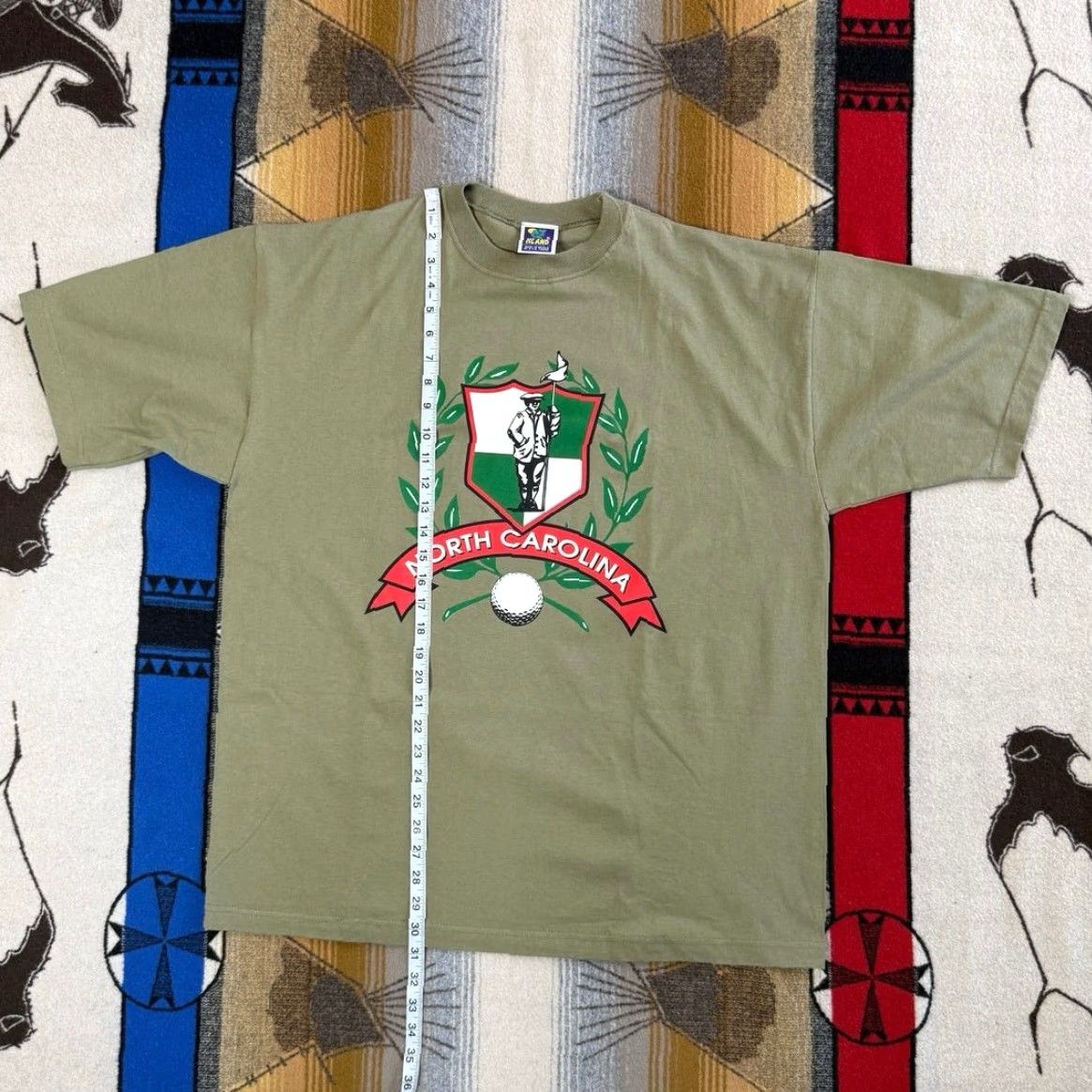Vintage VINTAGE 90s North Carolina Golf Graphic Print T-Shirt Golfing Island Sportswear XL Men Green Crew Nec Short Sleeve 90s Sports Golf Mens Size US XL / EU 56 / 4 - 5 Thumbnail