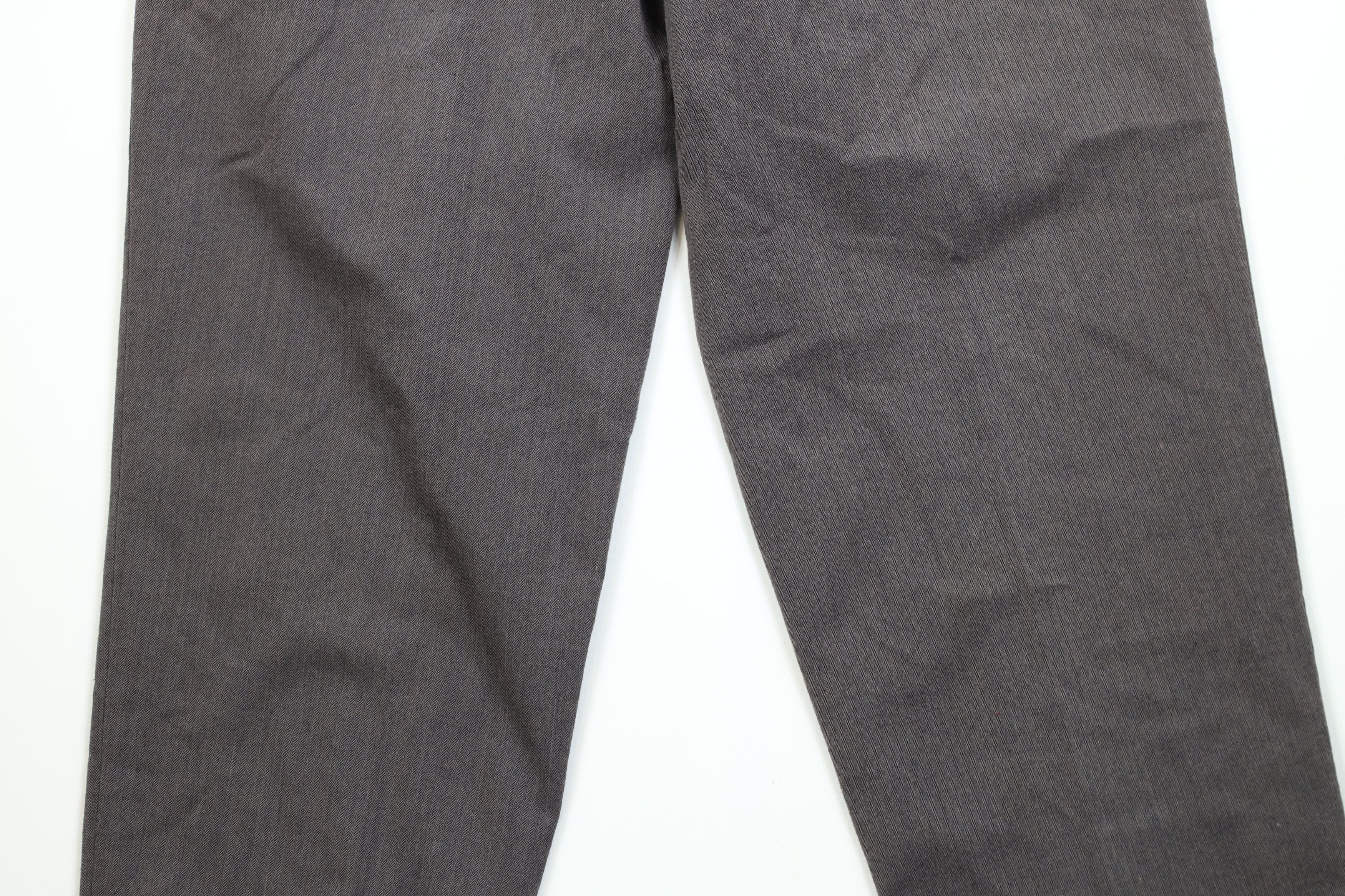 Vintage Vintage 90s Streetwear Wide Leg Chino Pants Herringbone Size US 34 / EU 50 - 13 Thumbnail