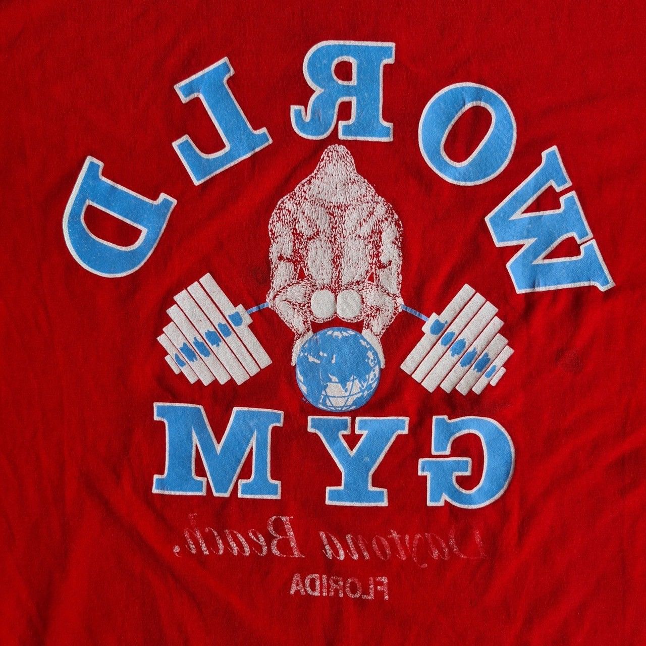 Other *RARE* VINTAGE 90s WORLD GYM FITNESS TEE Size US XL / EU 56 / 4 - 16 Thumbnail