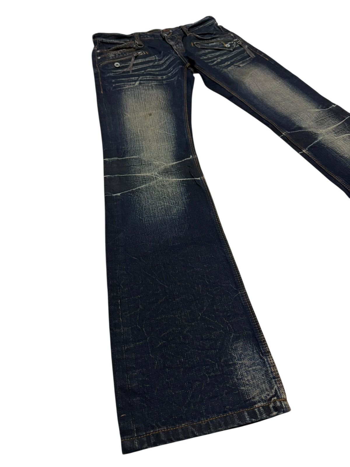 If Six Was Nine Flared Jeans Nicole Club Japan Boot Cut Denim Size US 29 - 2 Thumbnail