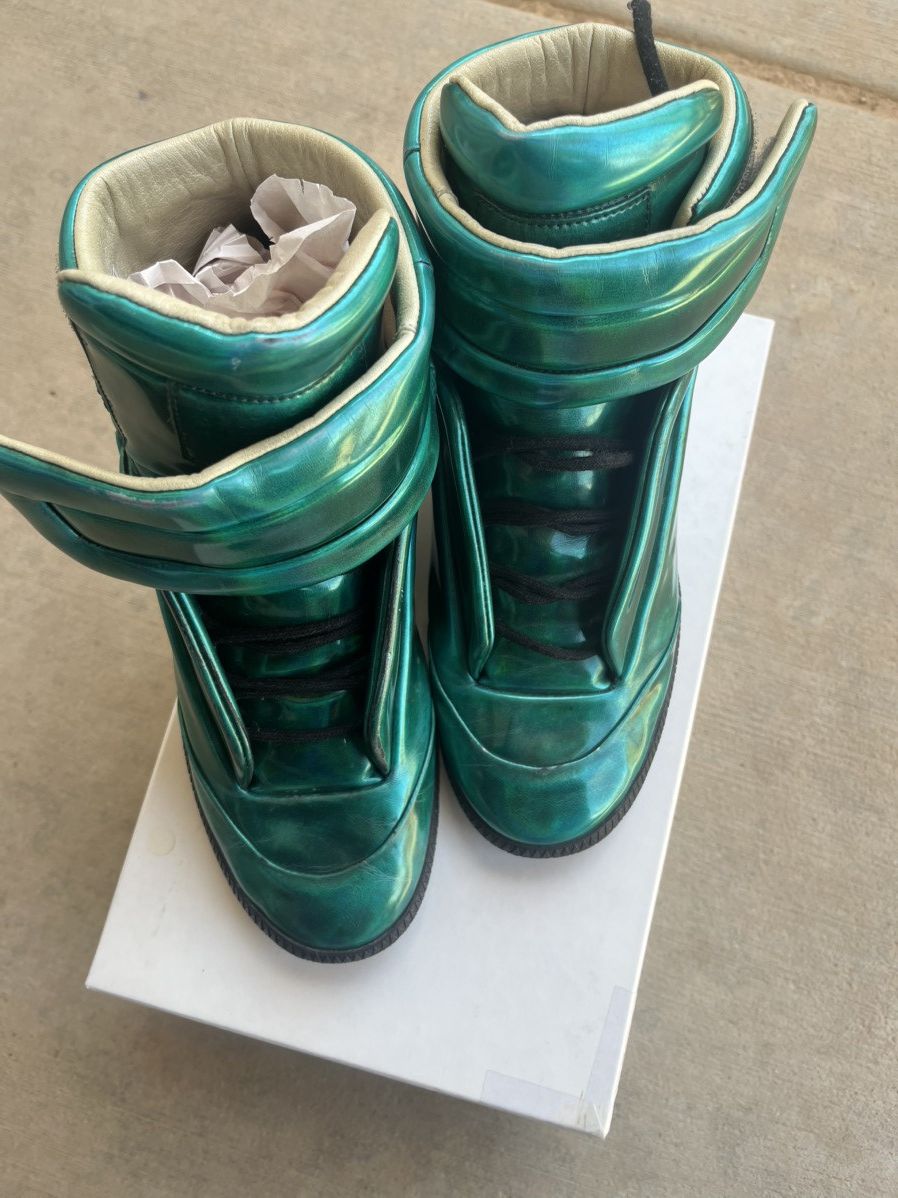 Maison Margiela Crazy Green Foil Futures Size US 7.5 / EU 40-41 - 2 Thumbnail