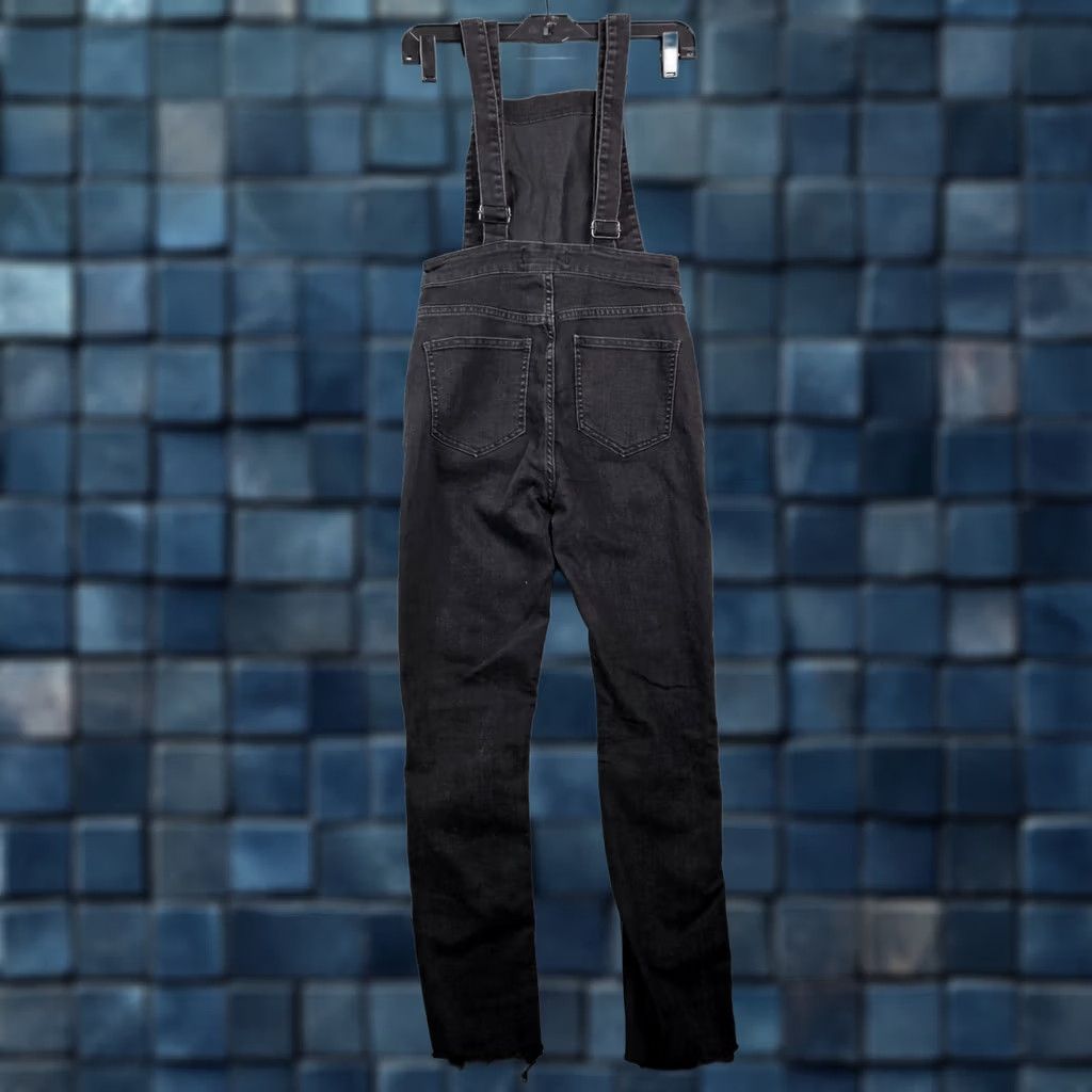 Madewell Madewell Women's Zipper Overalls Black Skinny Leg Dark Wash XS Denim One-Piece Regular Women Sundress? Size 26" / US 2 / IT 38 - 1 Thumbnail