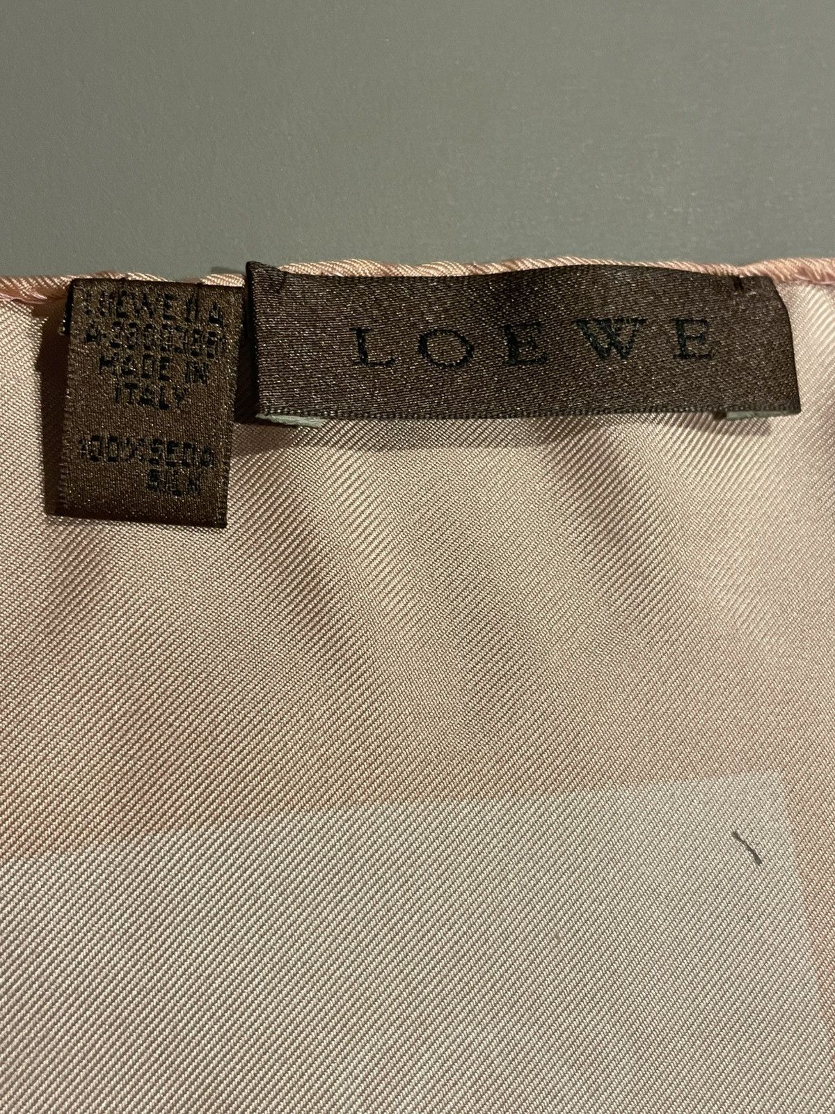 Loewe Loewe Pink Silk Scarf Size ONE SIZE - 5 Thumbnail