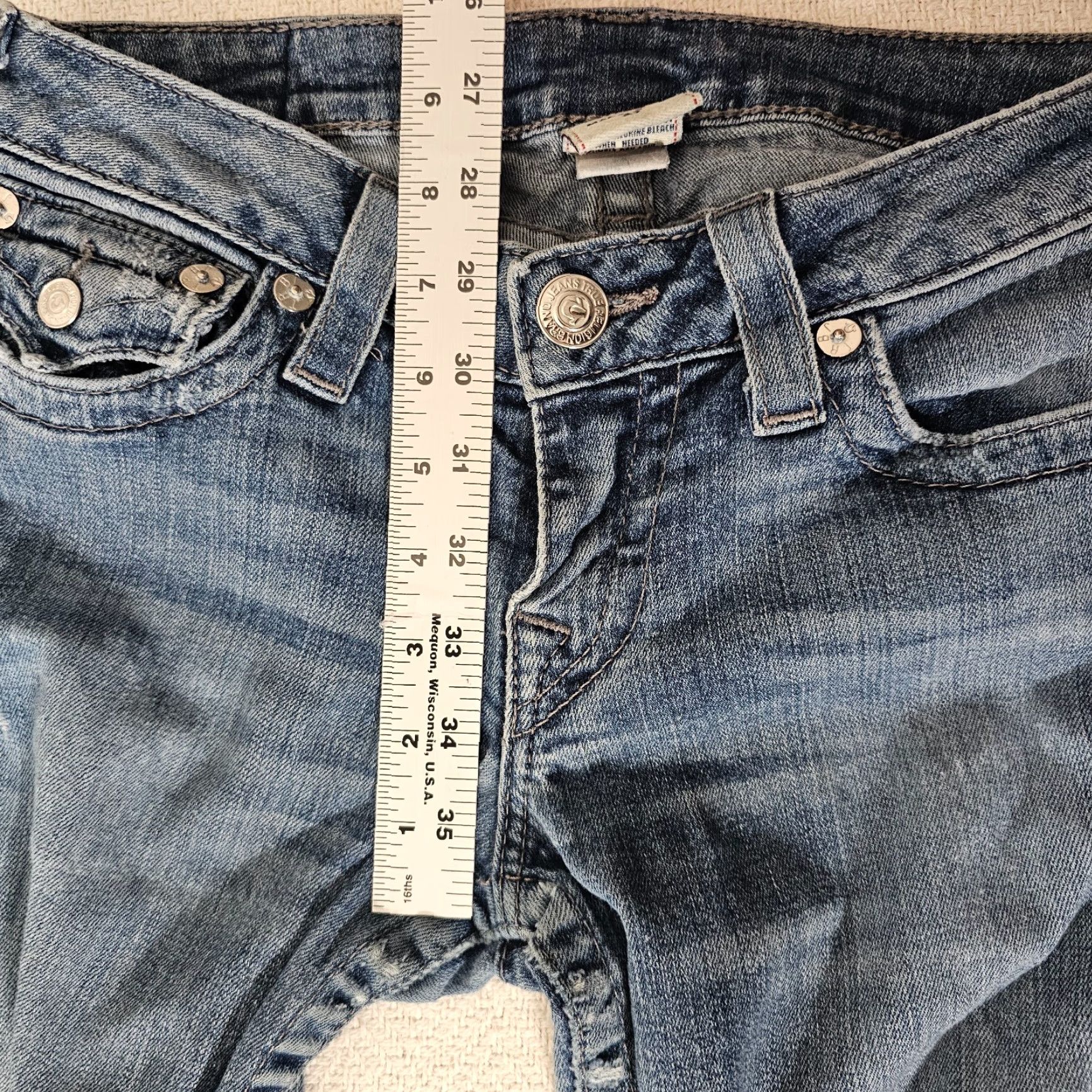 True Religion VINTAGE True Religion Jeans Woman Skinny Low Rise 27 Blue 5-Pocket Denim 33in Inseam Womens Jeans Size 27" / US 4 / IT 40 - 6 Thumbnail