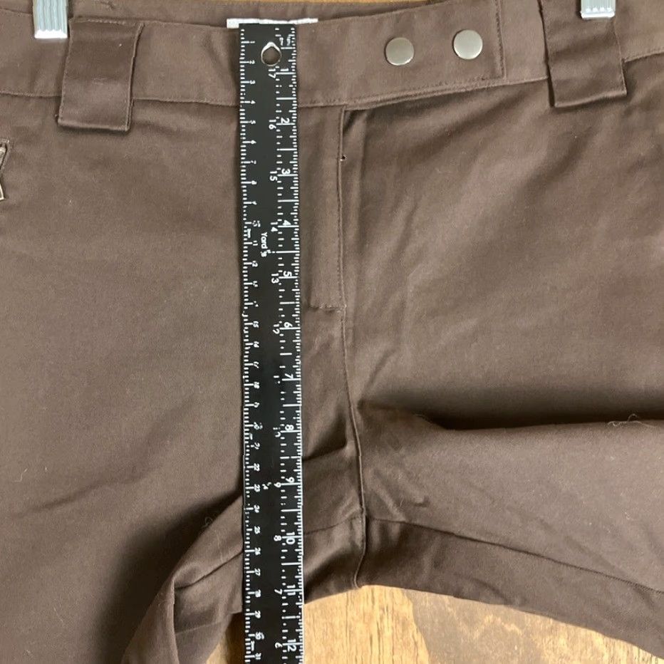 Ann Taylor Ann Taylor LOFT Womens Pants Brown Mid Rise Wide Straight Stretch 10 Size 24" / US 00 / IT 34 - 7 Thumbnail