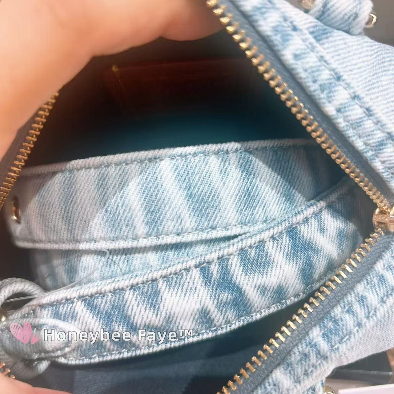 Coach Mini Rowan Crossbody Bag In Loved Denim With Charms CDY30 Size ONE SIZE - 8 Thumbnail