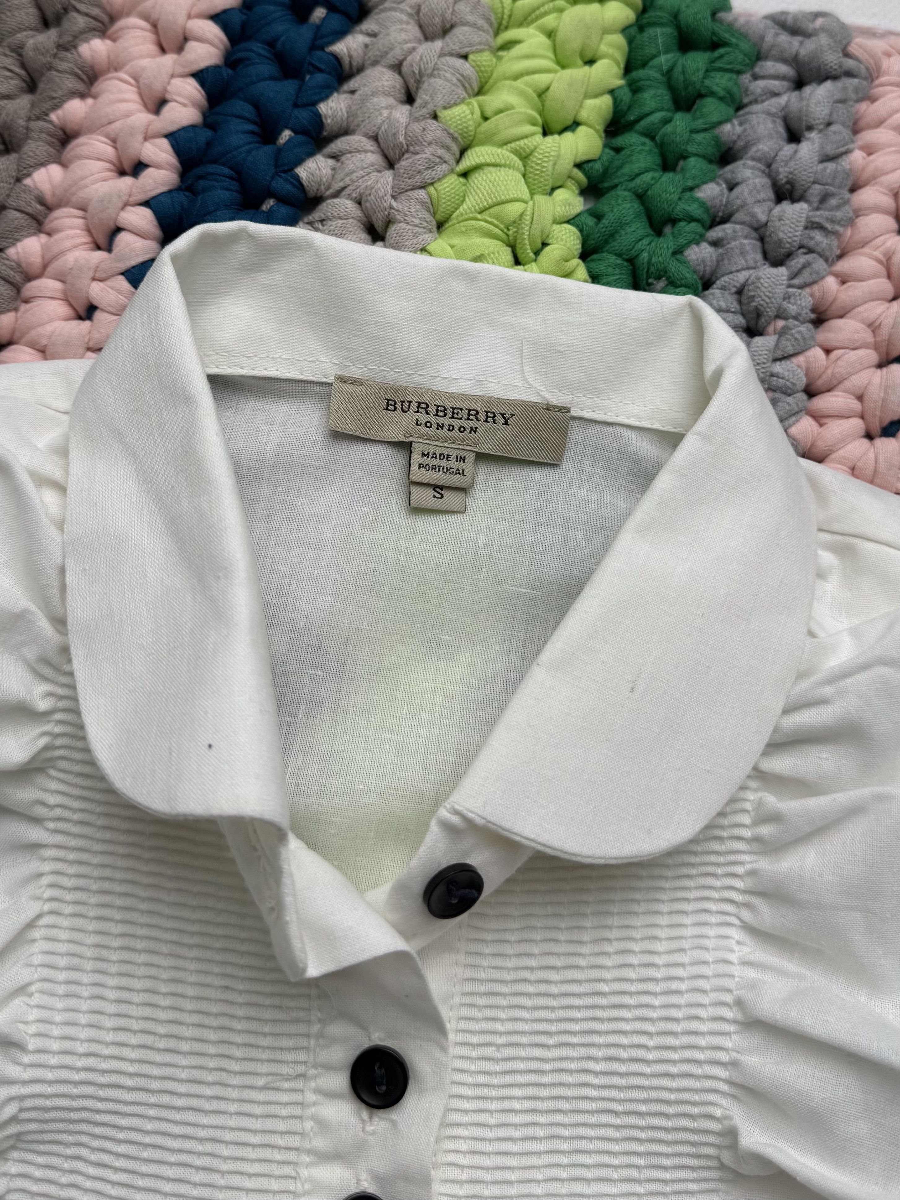 Burberry Burberry Vintage Ruffle Blouse Pleated Front Shirt Victorian Size S / US 4 / IT 40 - 3 Thumbnail