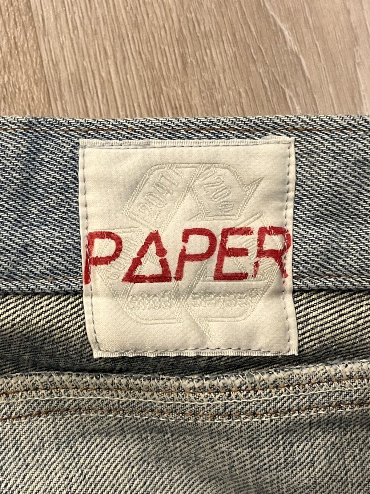 Beauty Beast AW00 Recycouture Paper Reconstructed Denim Size US 31 - 7 Thumbnail