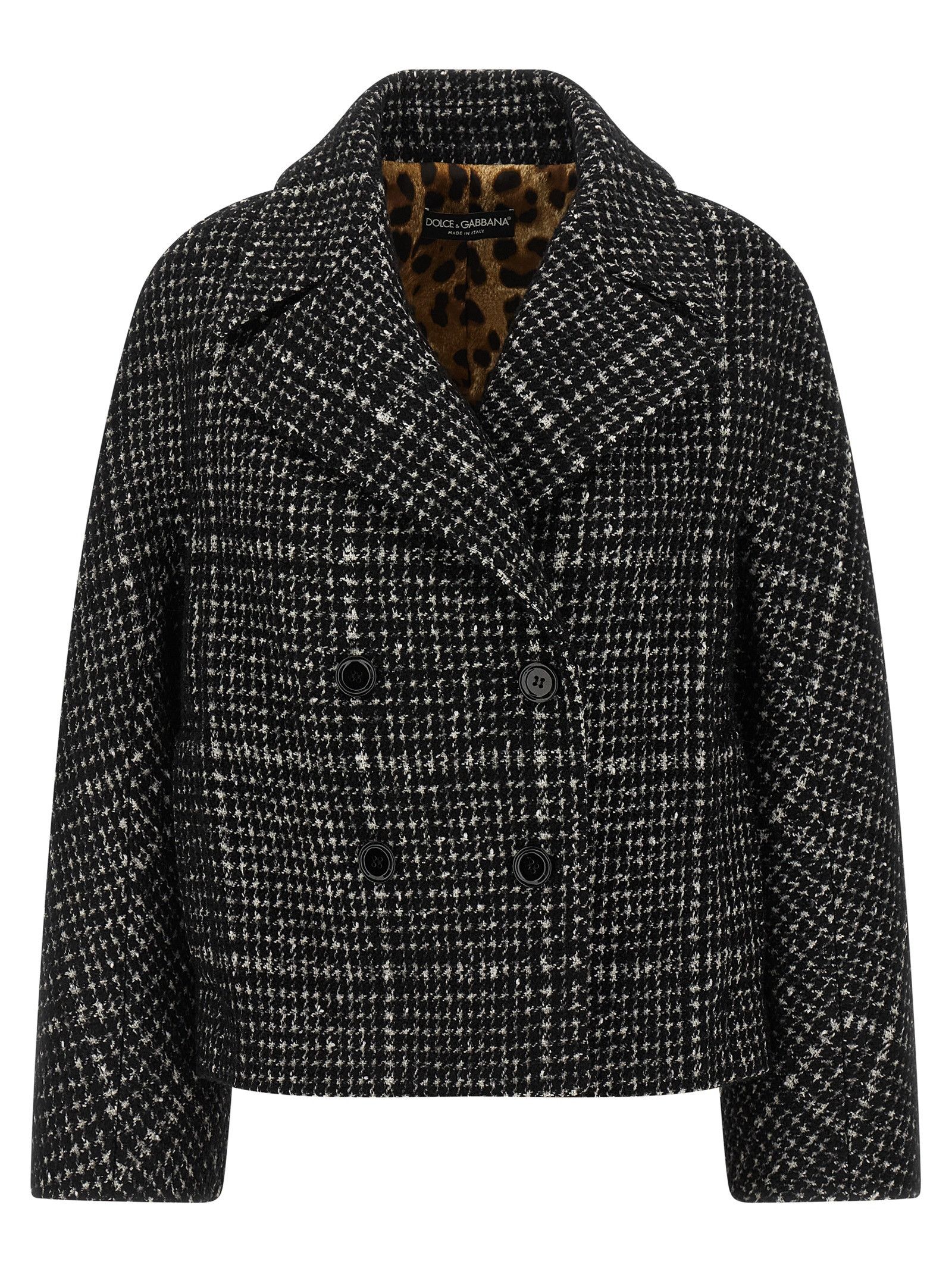 Dolce & Gabbana Houndstooth coat Size XS / US 0-2 / IT 36-38 - 1 Thumbnail