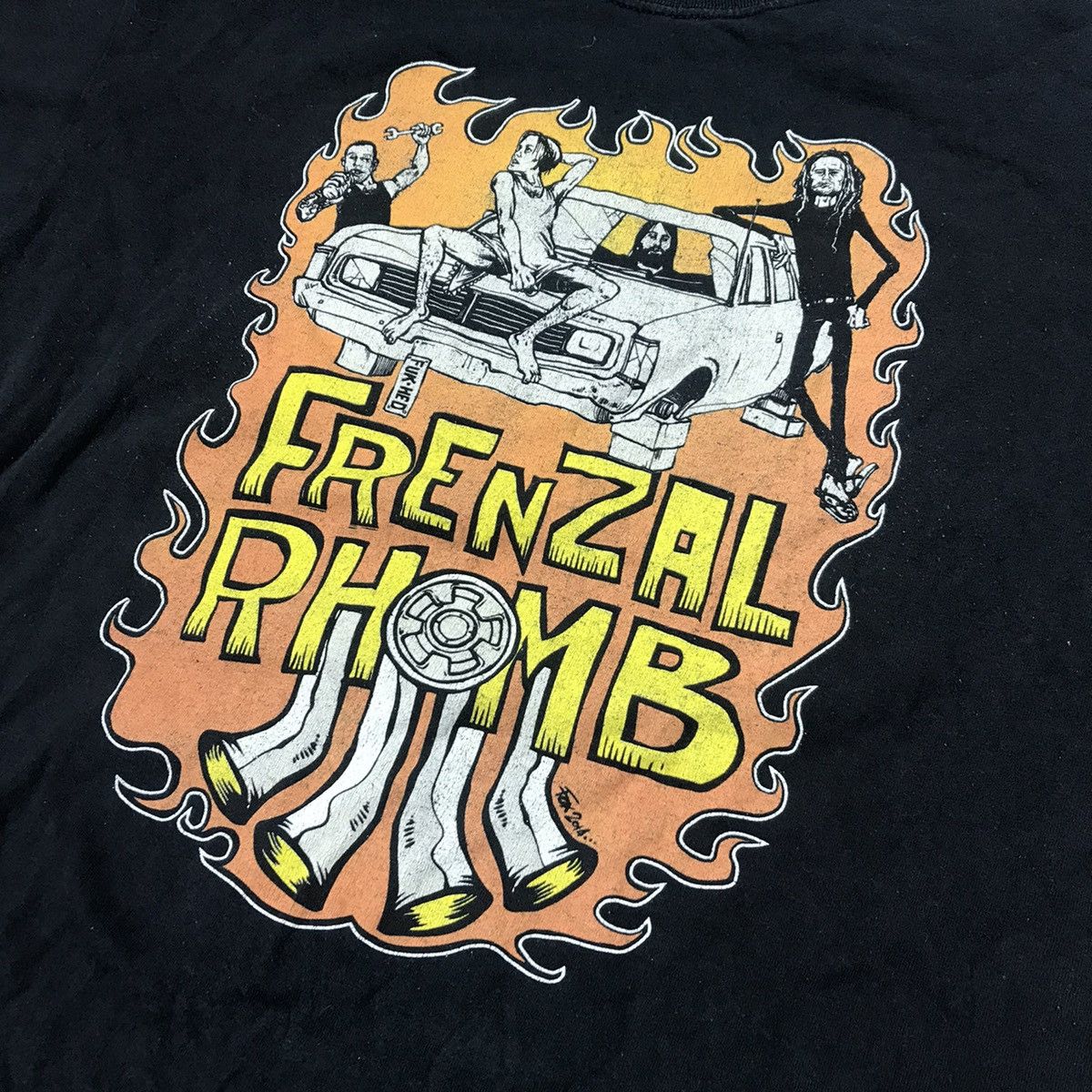Vintage Vintage 90s Frenzal Rhomb Graphic Tee Punk Rock Y2K Boxy L Size US L / EU 52-54 / 3 - 4 Thumbnail
