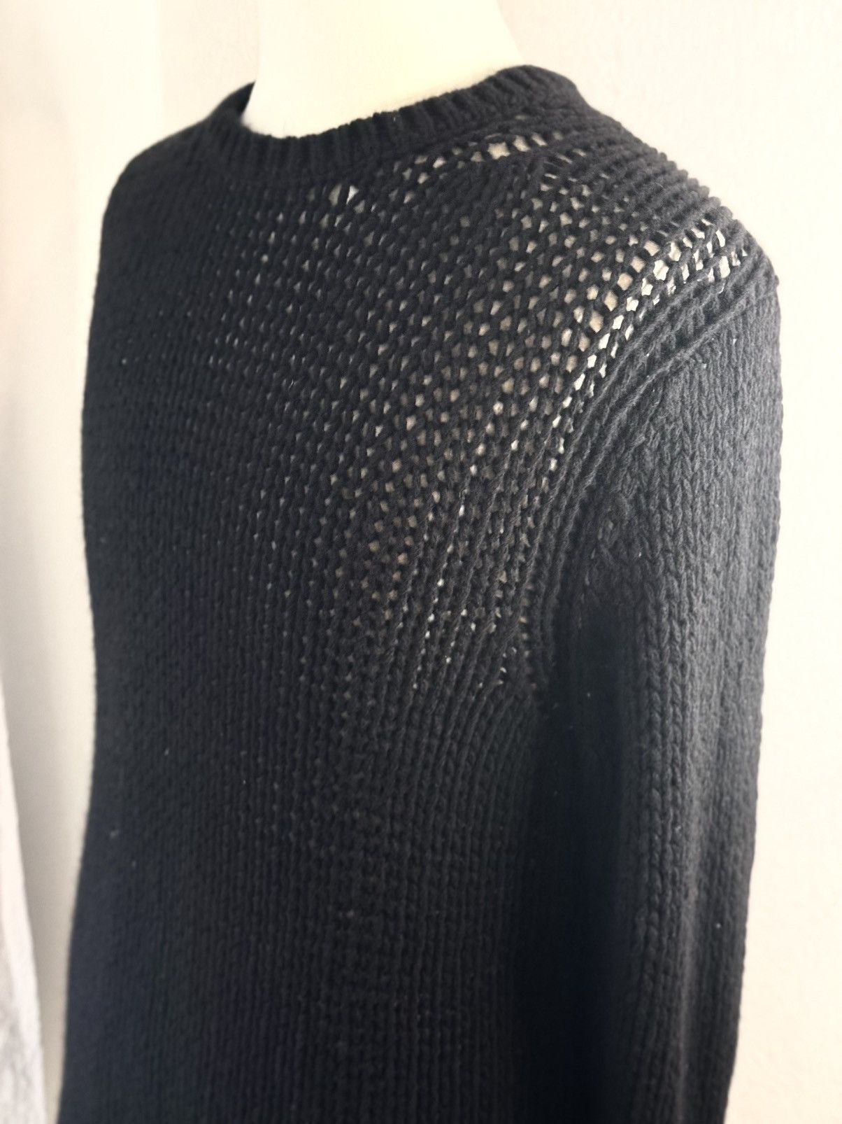 Comme des Garcons CdG Homme Deux Loose Knit Thick Cable Sweater Size US XL / EU 56 / 4 - 2 Thumbnail