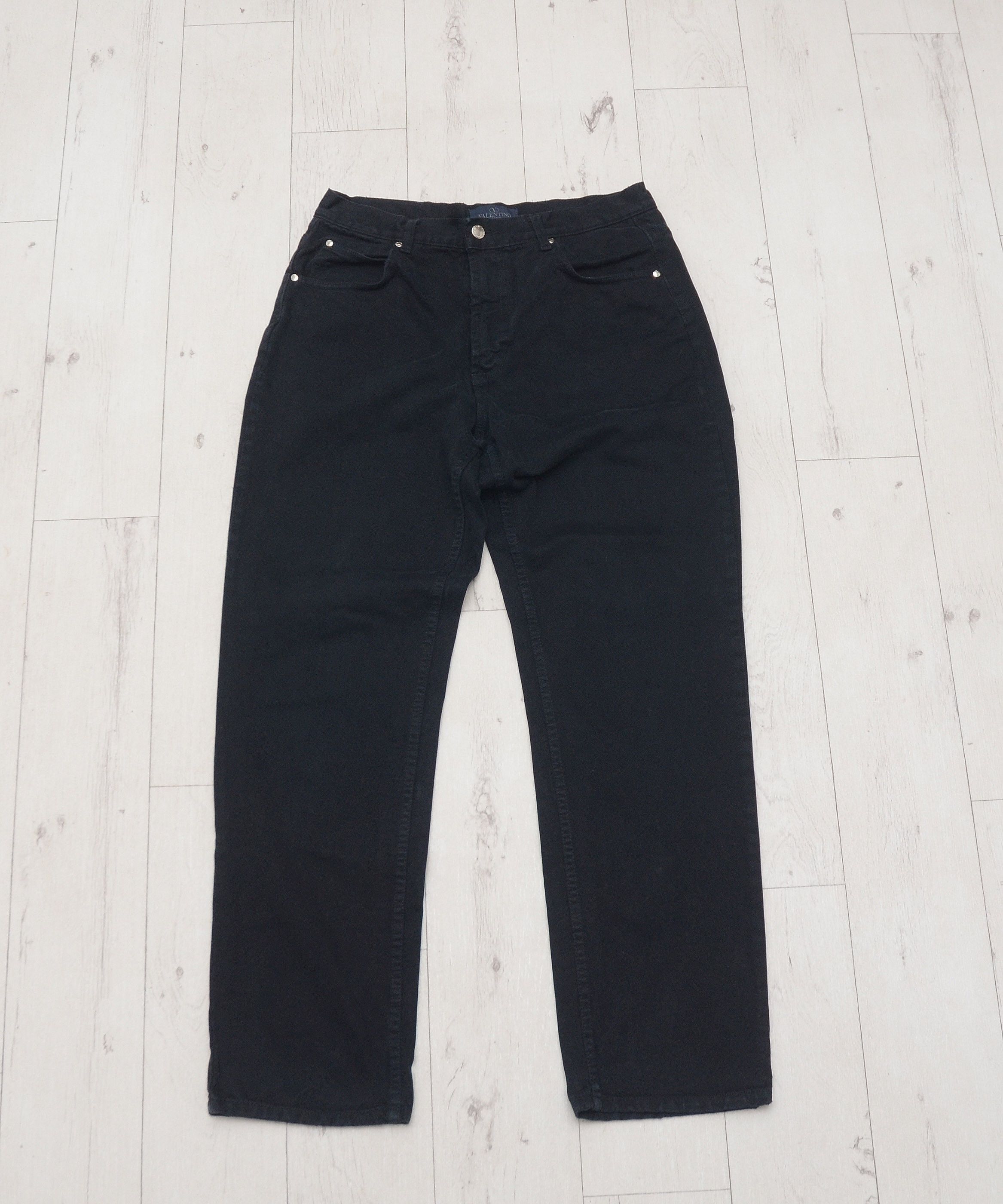 Valentino × Vintage Valentino Jeans Vintage 90s Black Pants Luxury Y2K Size US 34 / EU 50 - 1 Thumbnail