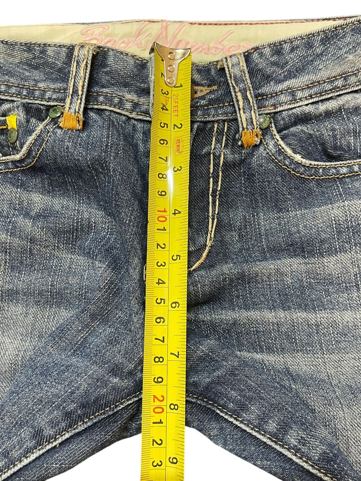 If Six Was Nine Vintage Japanese Brand Blue Faded Wash Style Flare Jeans Size US 28 / EU 44 - 14 Thumbnail