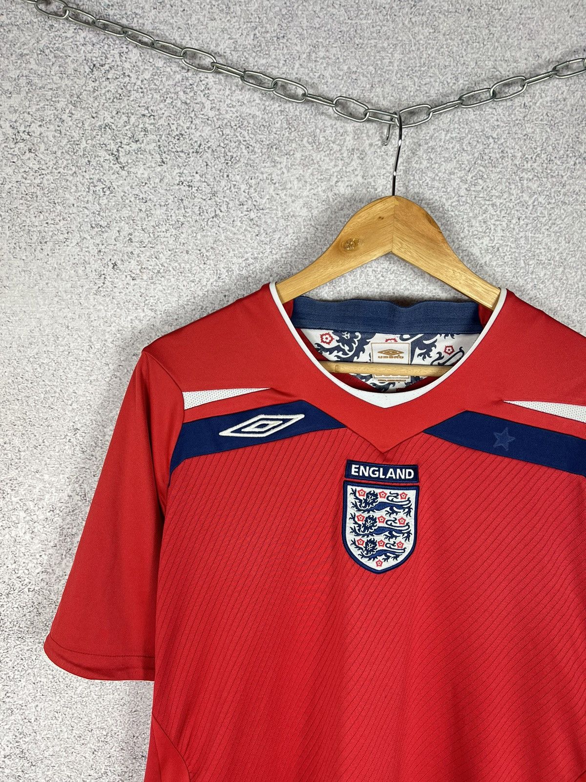 Umbro Vintage Umbro England 2008 Away Soccer Jersey Football Shirt Size US L / EU 52-54 / 3 - 2 Thumbnail
