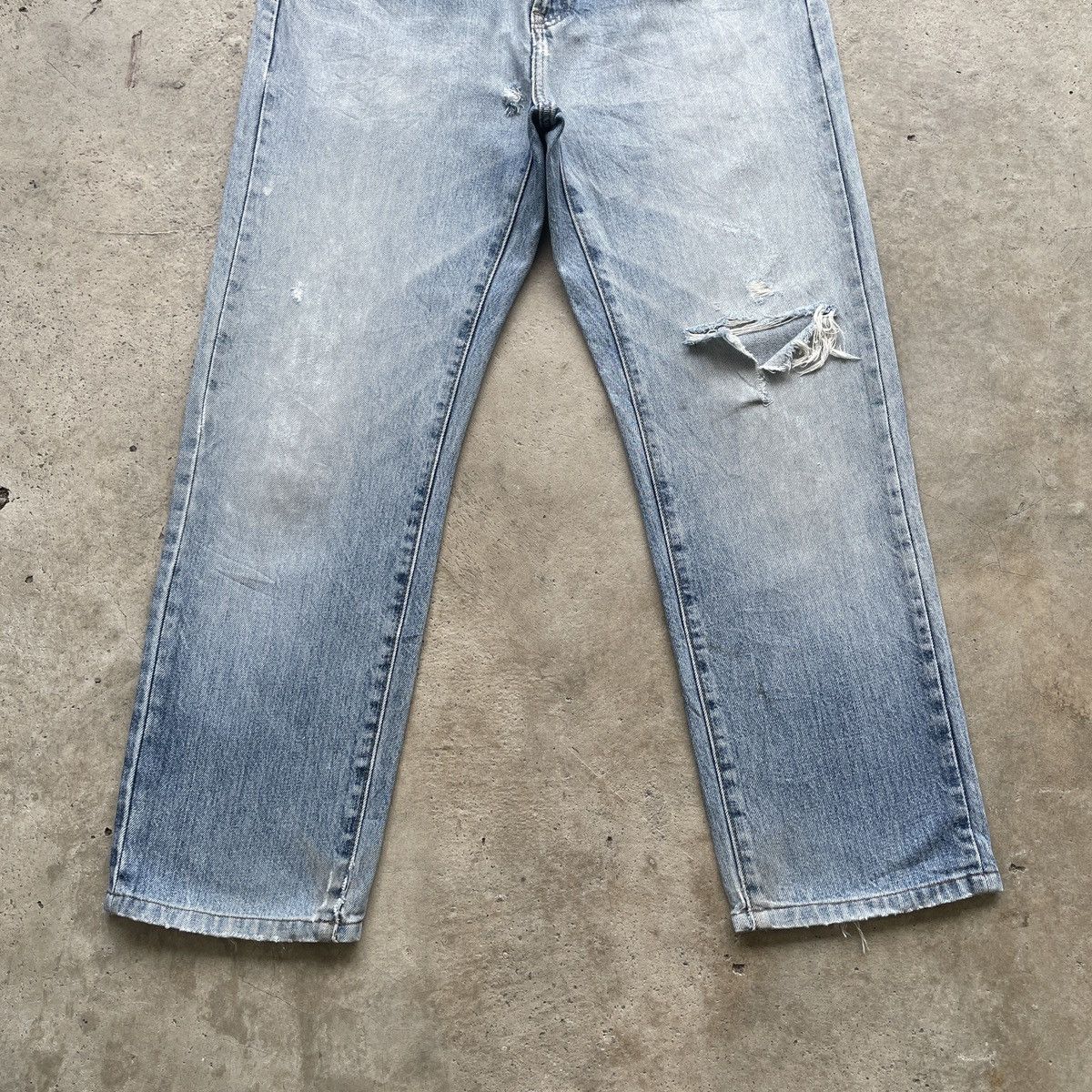 Japanese Brand W32 Vintage Japanese Wash Distressed Jeans Faded Denim Pants Size US 32 / EU 48 - 4 Thumbnail