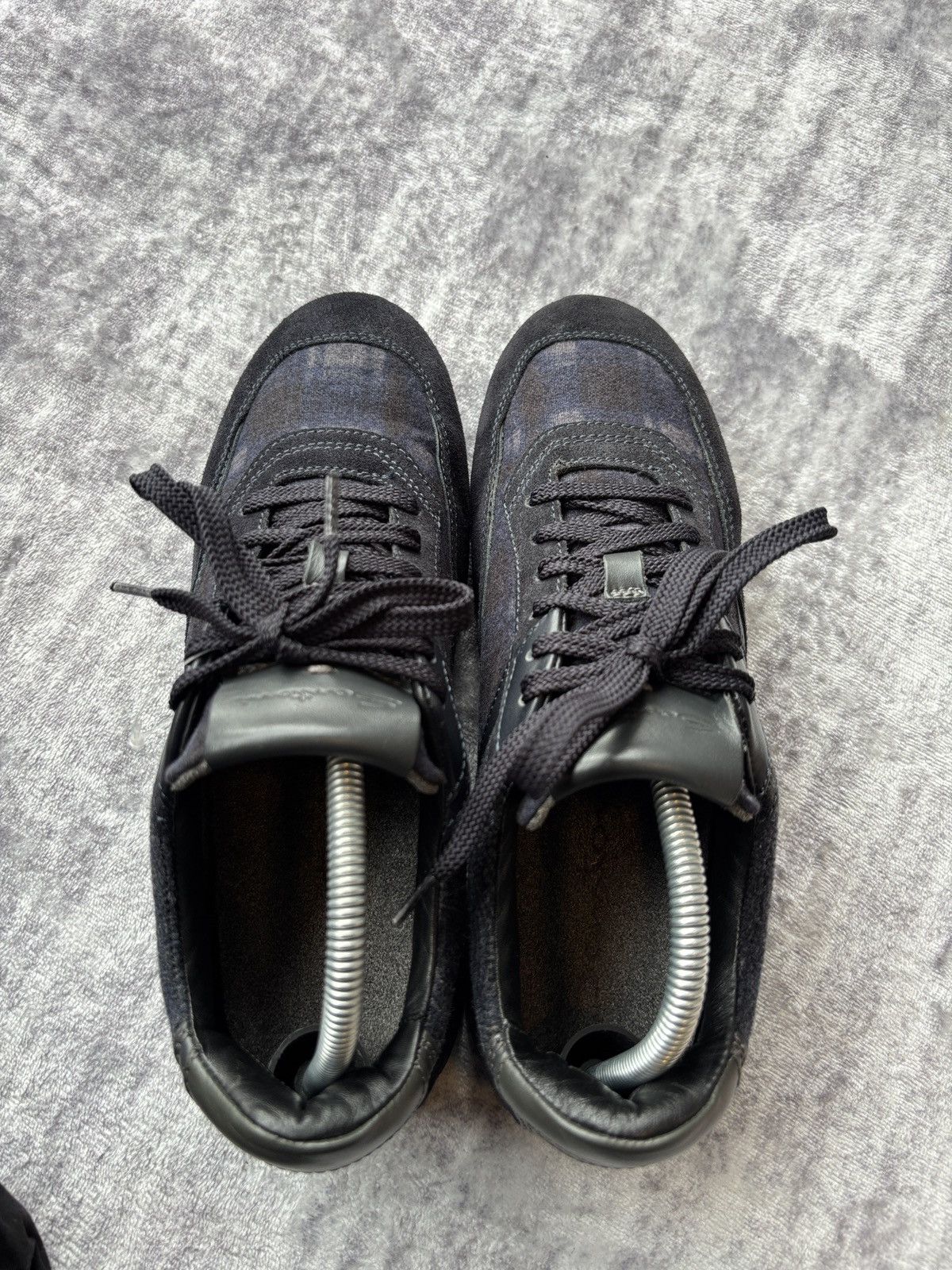 Santoni Santoni Low-Top Sneakers Combined Suede Leather Size US 8.5 / EU 41-42 - 7 Thumbnail