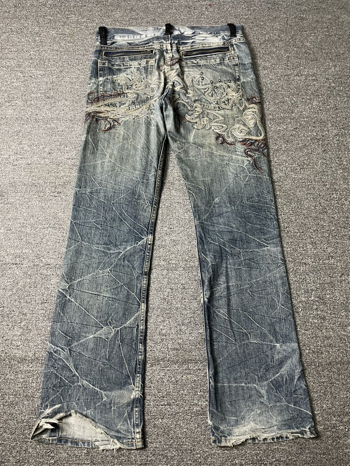 Japanese Brand × Vintage Japanese Brand Eternal Embroidered Grunge Jeans (101) Size US 33 - 9 Thumbnail