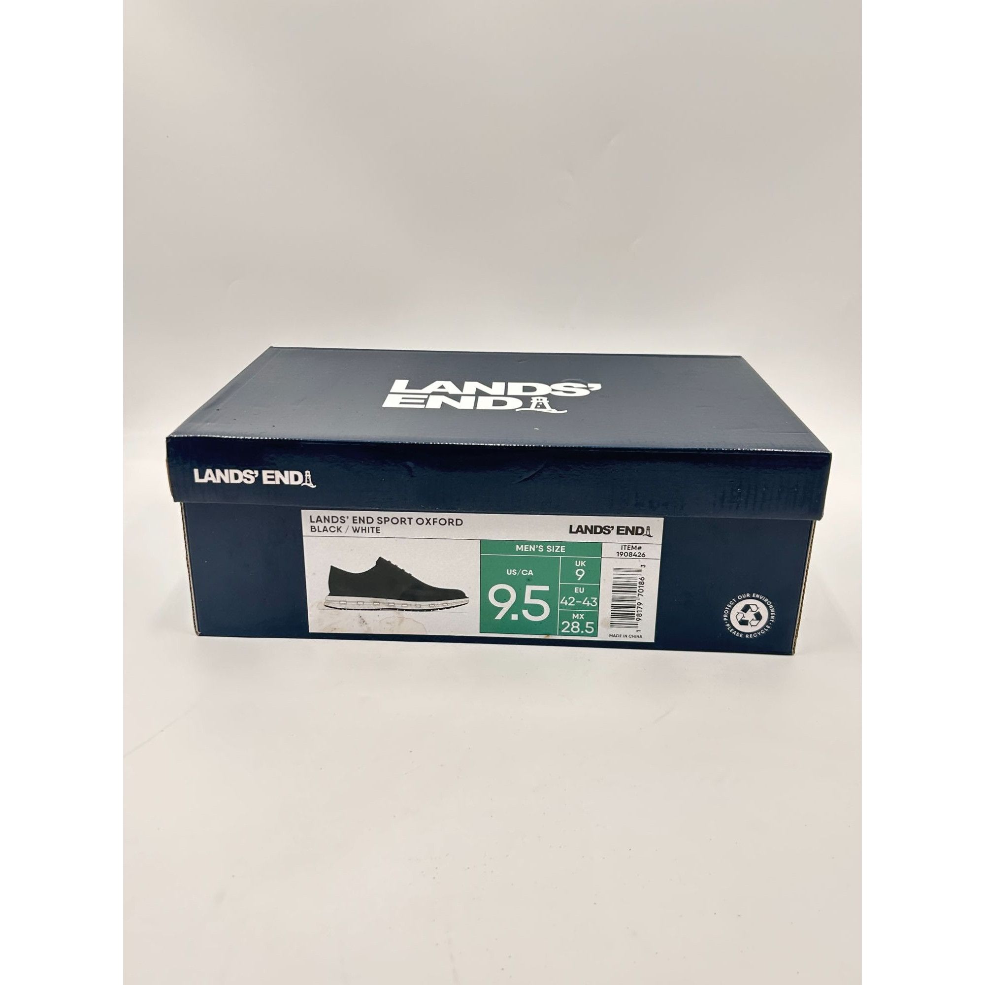 Lands' End Lands’ End Sport Oxford Men’s 9.5 Black Lace Up Casual Comfo Size US 9.5 / EU 42-43 - 9 Thumbnail