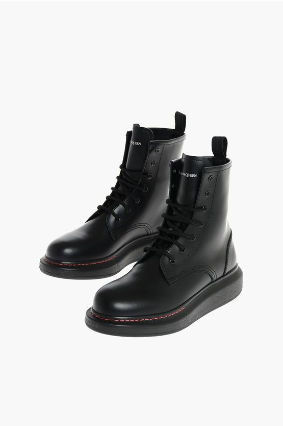 Alexander McQueen o1y1024 Ankle Boots in Black Size US 8 / EU 41 - 1 Thumbnail