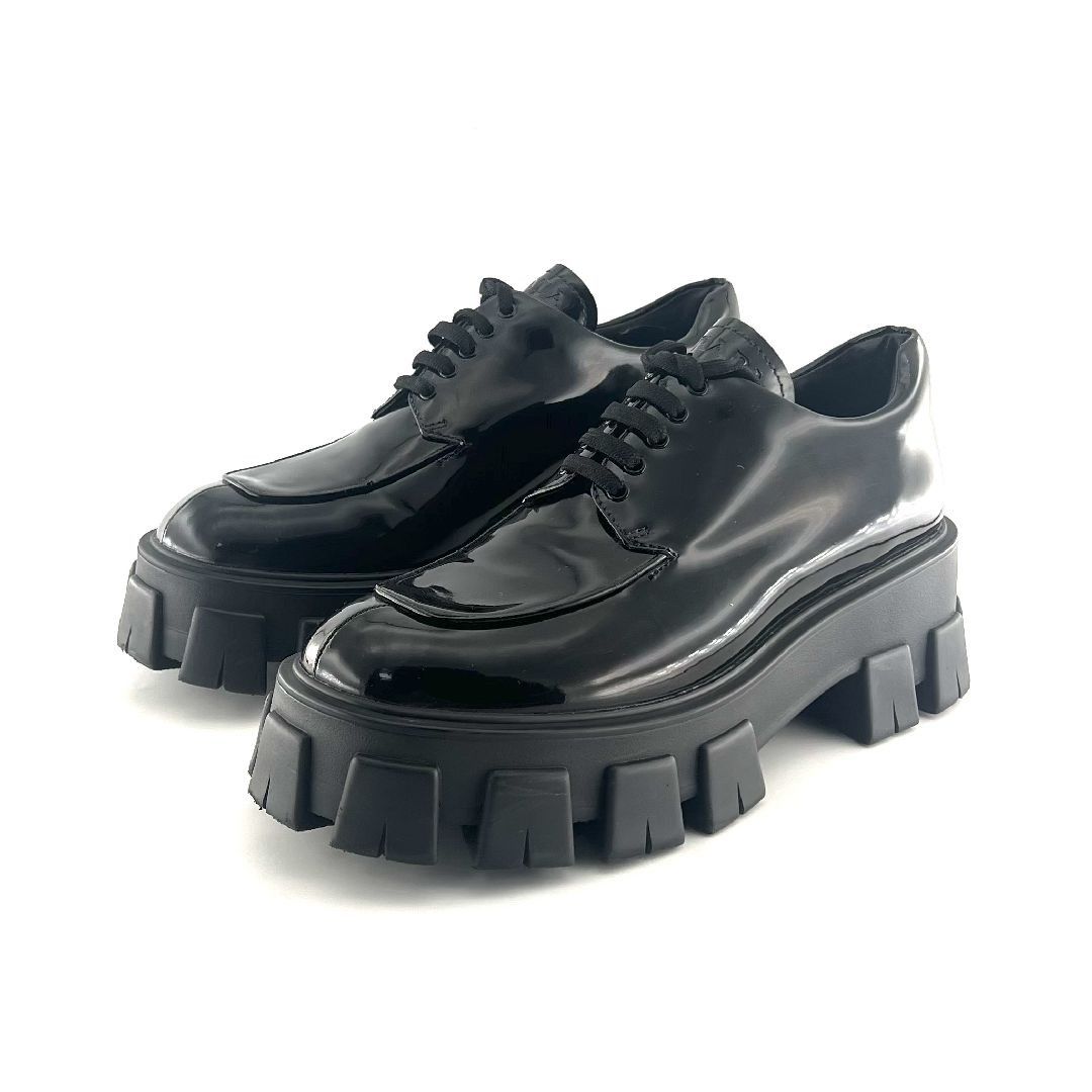 Prada Prada Monolith Patent Leather Platform Shoes Size 39.5 Size US 9.5 / IT 39.5 - 1 Thumbnail