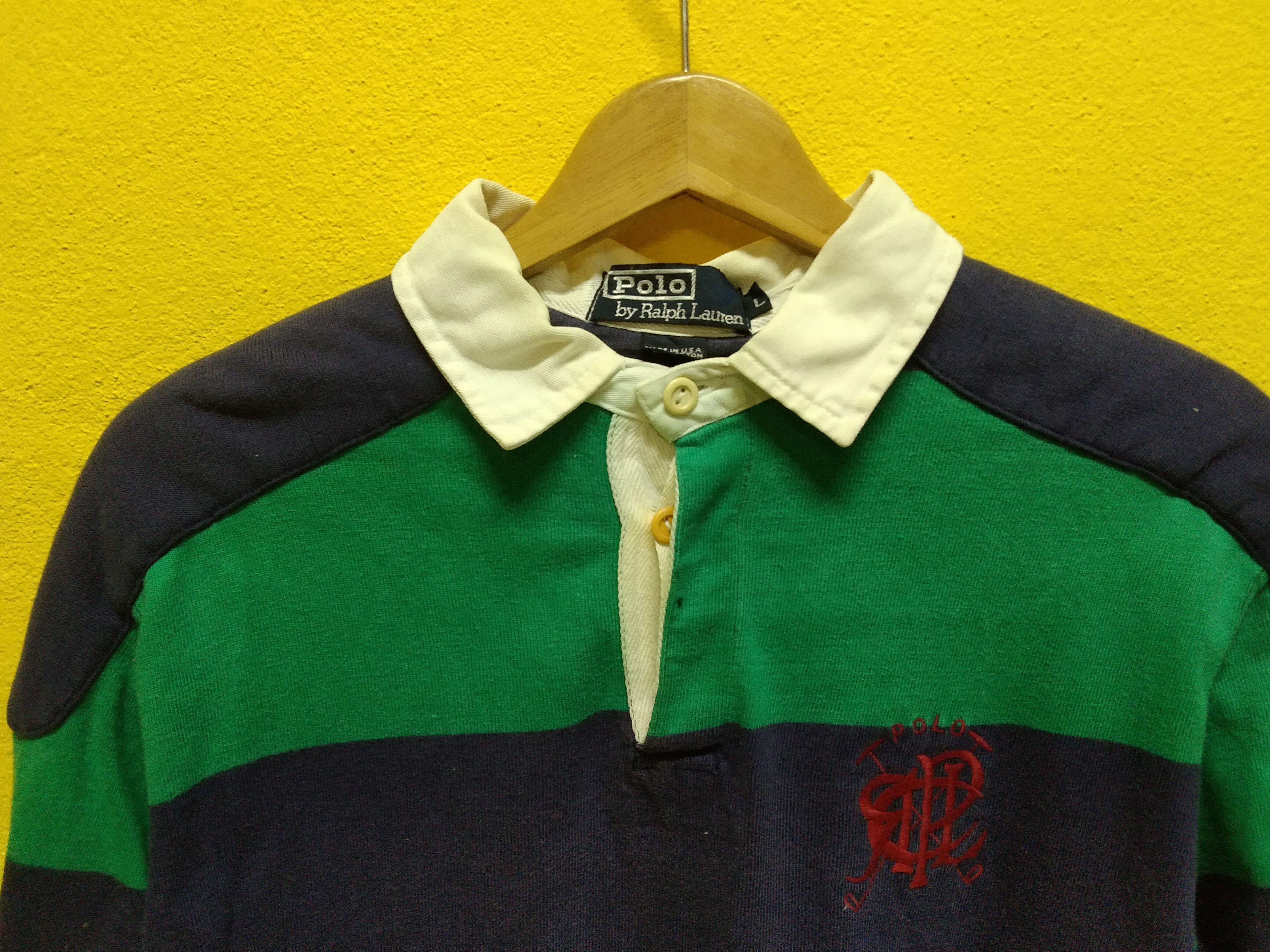 Polo Ralph Lauren × Ralph Lauren × Vintage Vintage Polo Ralph Lauren Rugby Long Sleeve Shirt Size US M / EU 48-50 / 2 - 5 Thumbnail