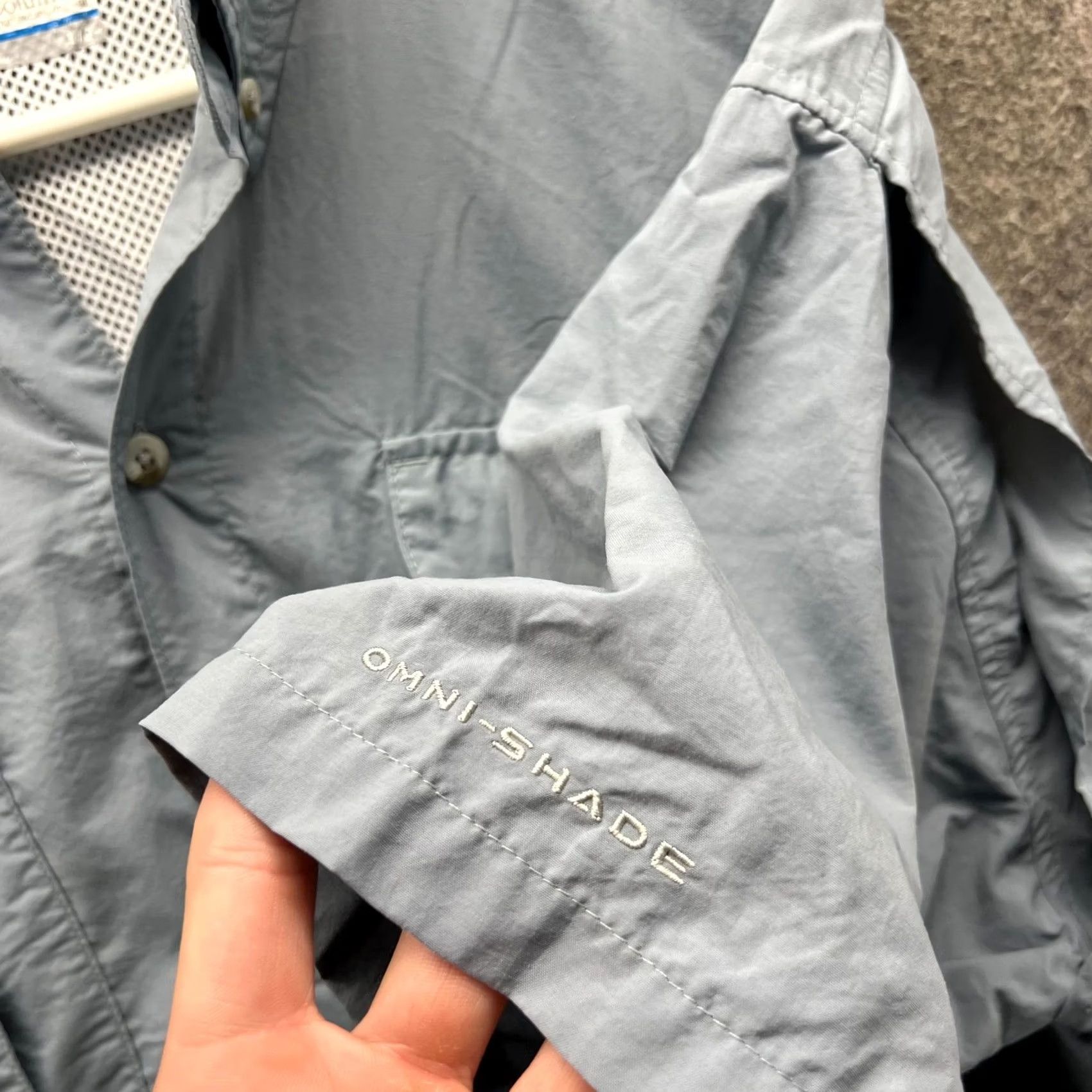 Vintage Columbia Shirt Mens Large Gray Button-Down Vented Outdoors PFG Fishing Gear Shirt Size US L / EU 52-54 / 3 - 4 Thumbnail