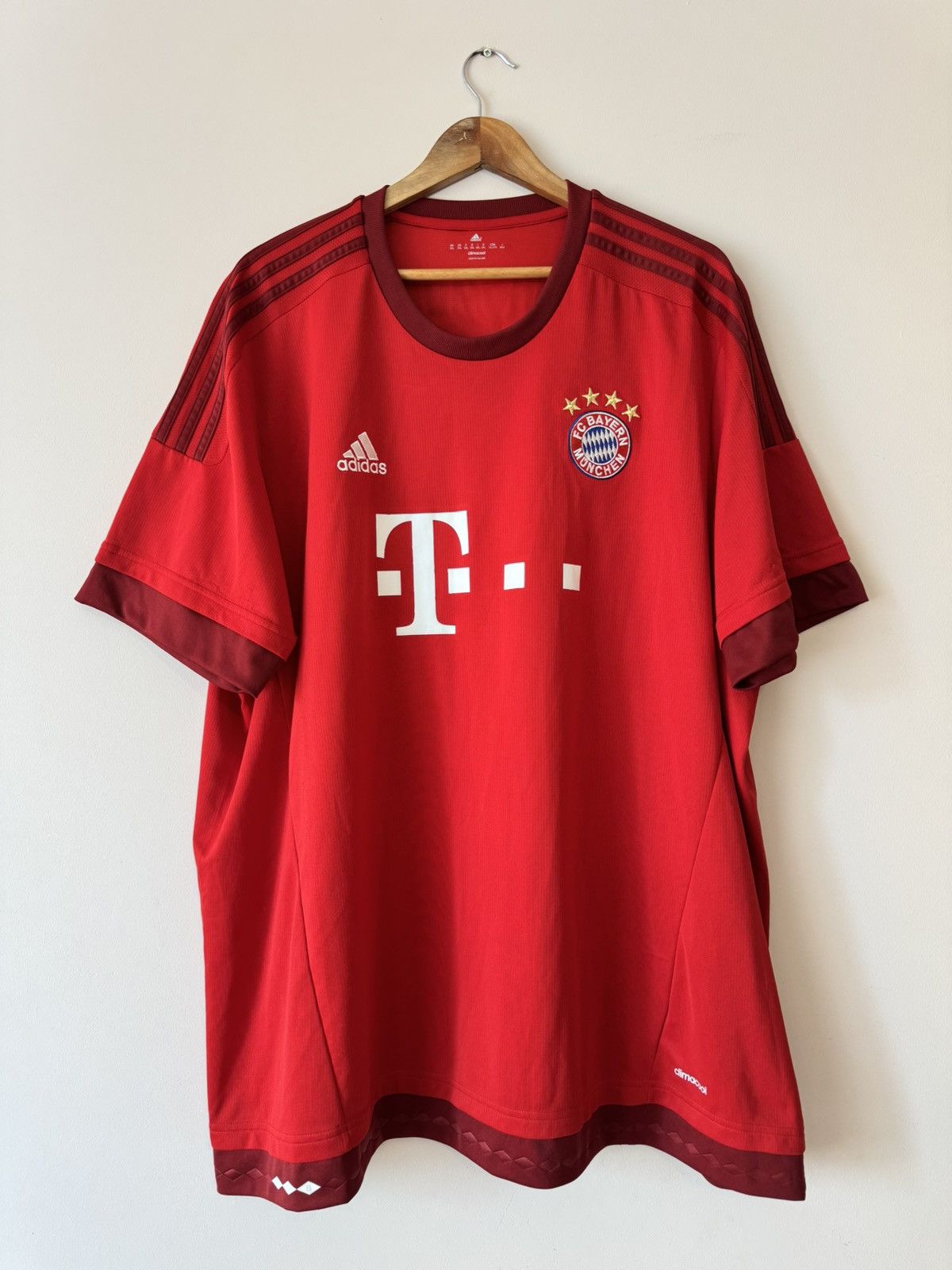 Adidas Bayern Munich 2015-2016 Home Soccer Jersey Football Shirt Size US XXL / EU 58 / 5 - 1 Thumbnail