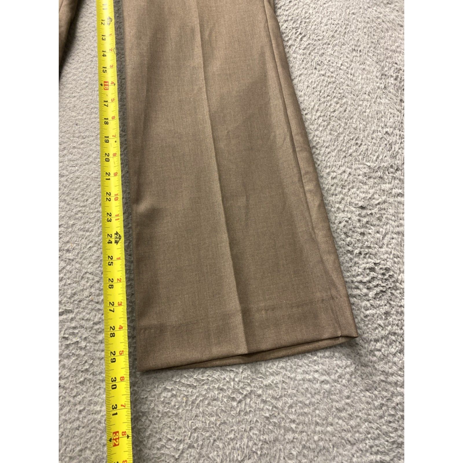 Gap Gap Wide Leg Pants Women Regular 6R Brown 32x30 Full Length Polyester Blend Pockets Zipper Button City Preppy Vintage No Mens Womens Boys Girls Size 28" / US 6 / IT 42 - 5 Thumbnail