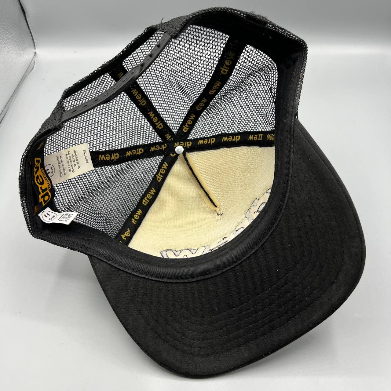 Drew House Drew House Trucker Hat Men Black Snap Back Cap Size ONE SIZE - 7 Thumbnail