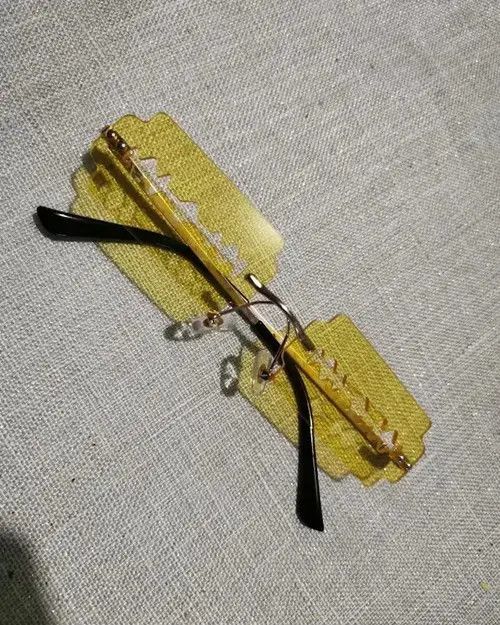 Electric Visual Rimless Razor Blade Rectangle Sunglasses Size ONE SIZE - 3 Thumbnail