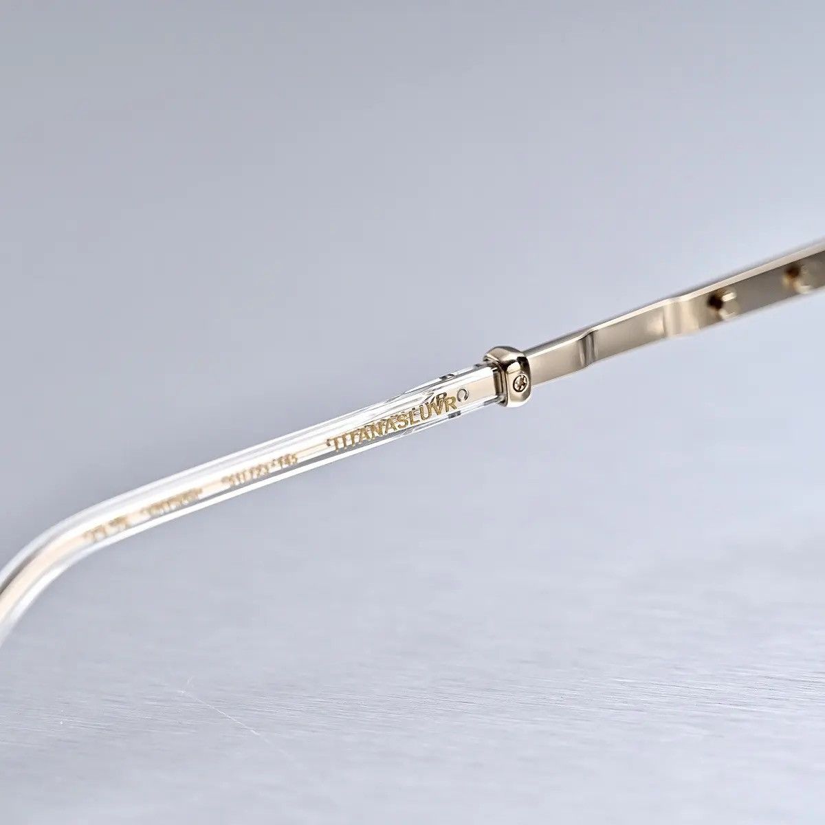 Chrome Hearts CHROME HEARTS TITANASLUVR CRYSTAL/GOLD PLATED GLASSES Size ONE SIZE - 7 Thumbnail