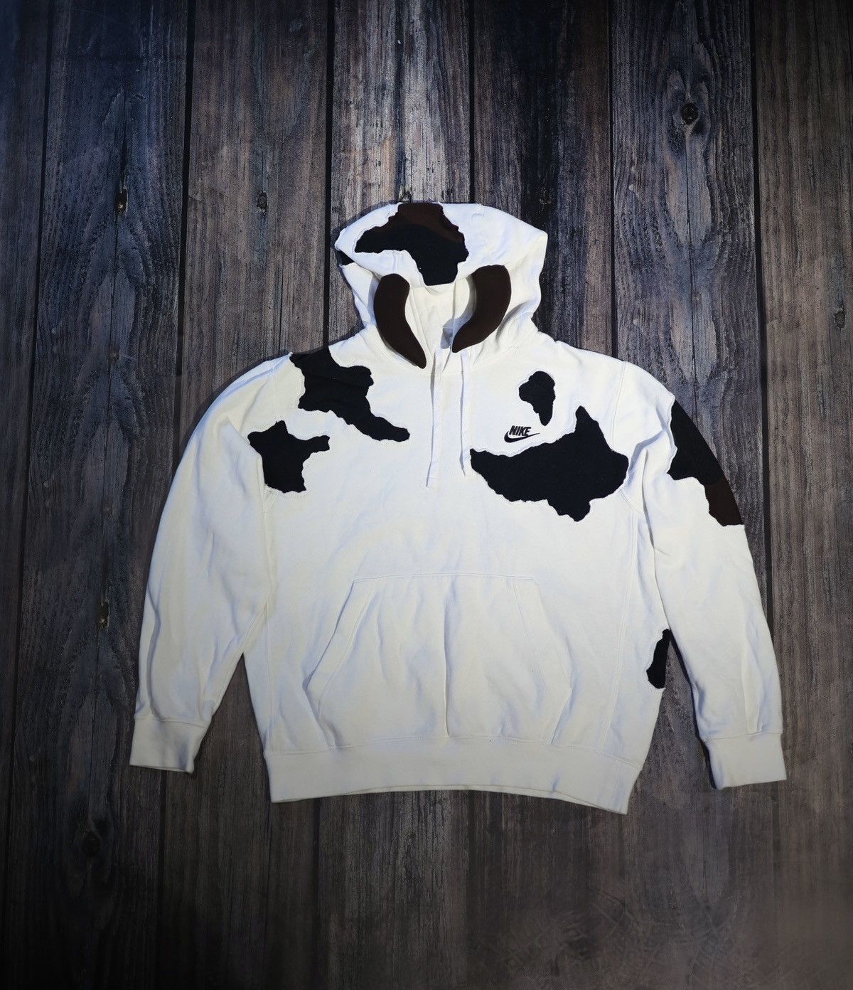 Nike Nike Custom Hoodie Cow Vintage Y2K Size US M / EU 48-50 / 2 - 1 Thumbnail