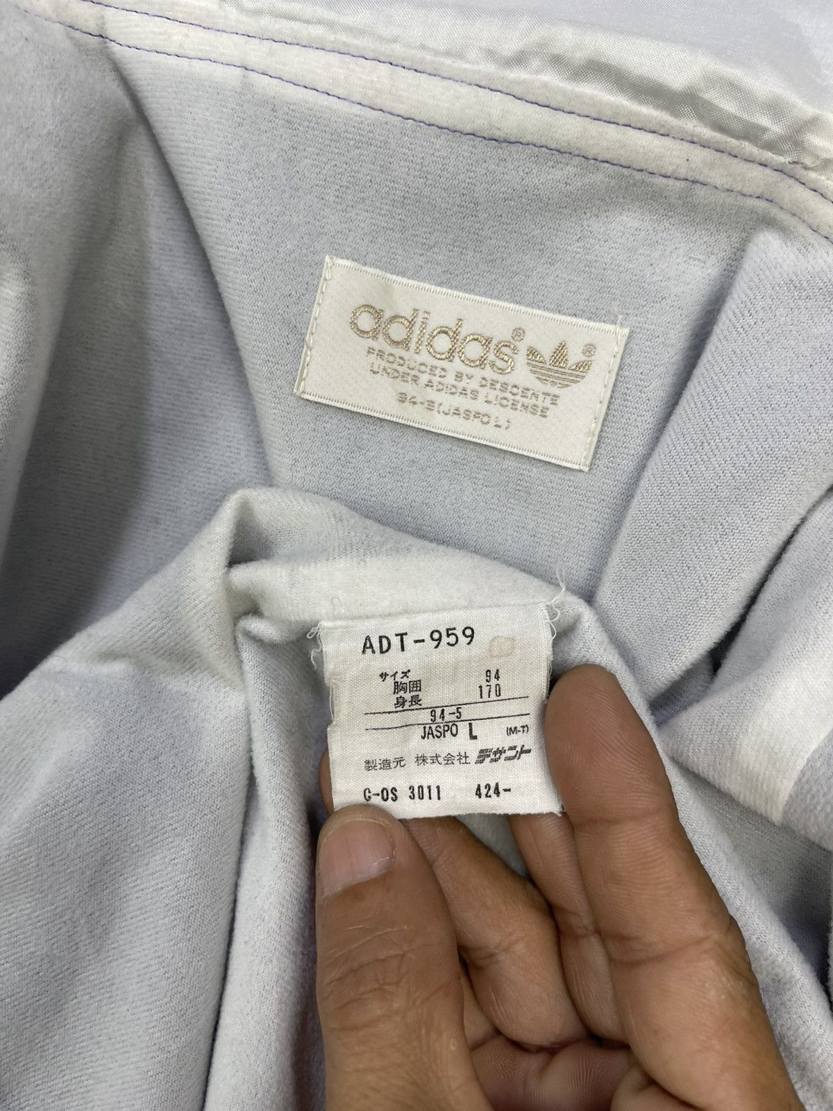 Adidas Vtg Adidas The Golden Slam Long Hooded Coach Jacket Size US L / EU 52-54 / 3 - 15 Thumbnail