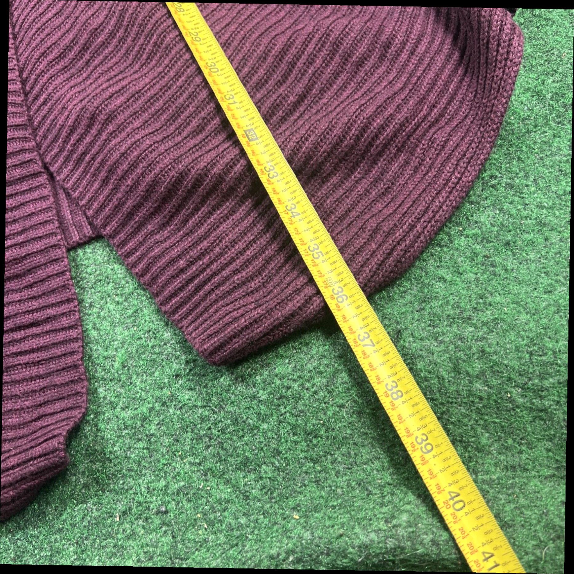 Vintage CAbi Cardigan button Womens Small Purple 2 Button Long ribbed Nice Size S / US 4 / IT 40 - 6 Thumbnail