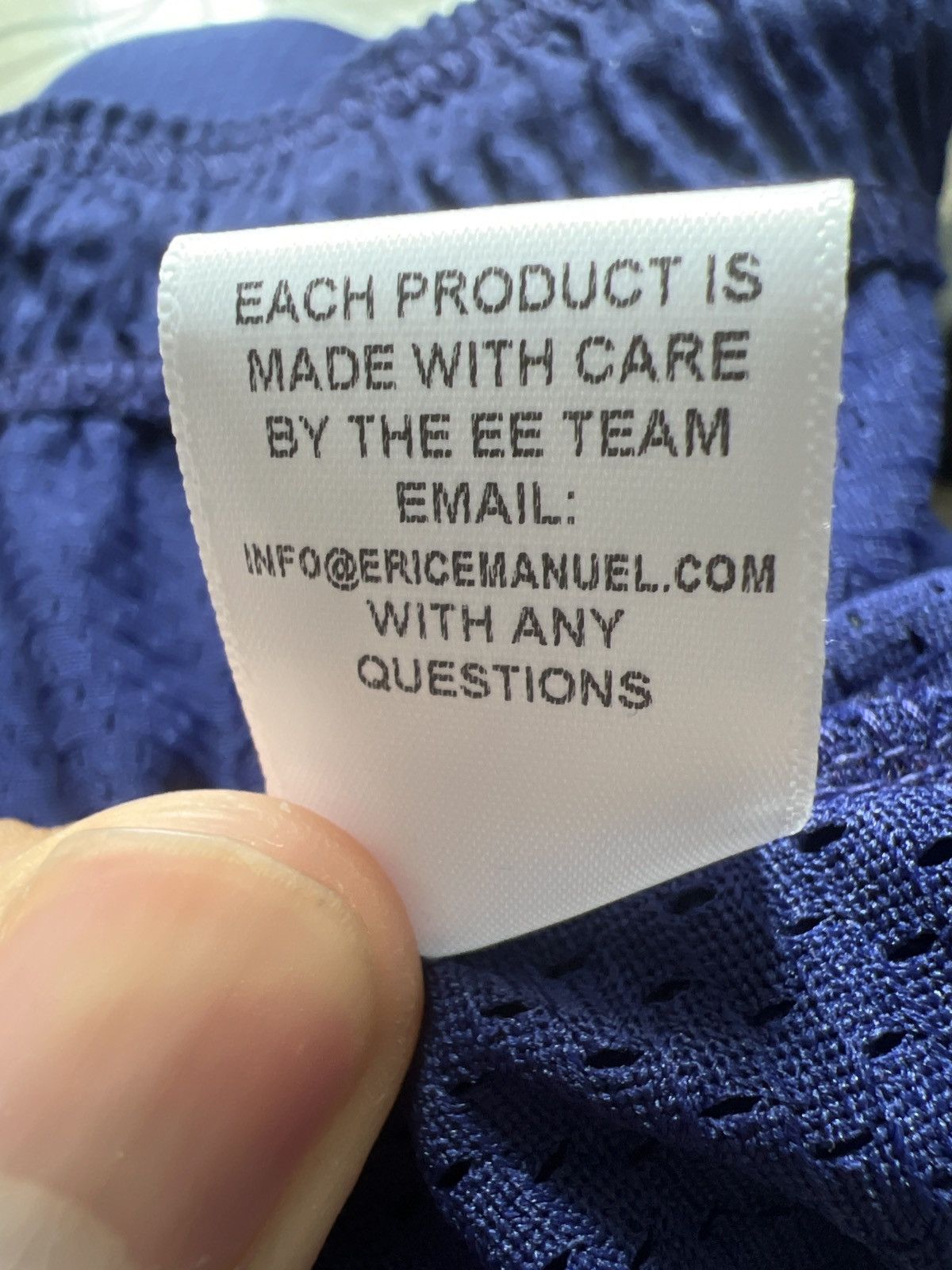 Eric Emanuel Beacon Blue EE XL Size US 31 - 6 Thumbnail