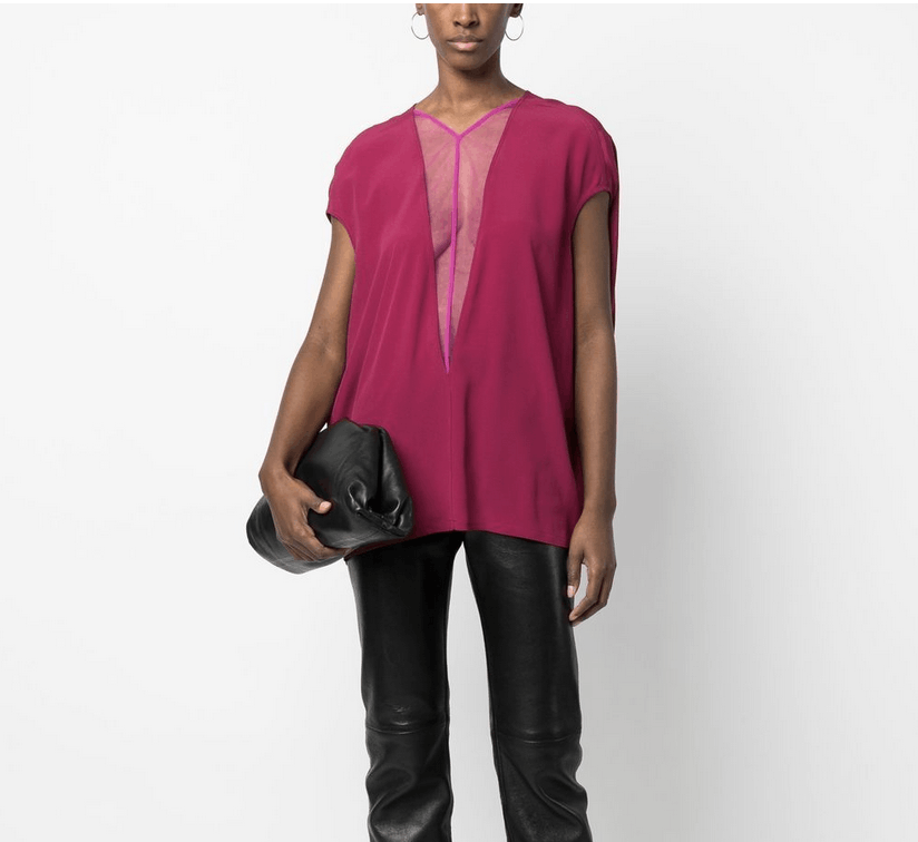 Rick Owens Rick Owens Island Plunging V-Neck Top Size XS / US 0-2 / IT 36-38 - 1 Thumbnail