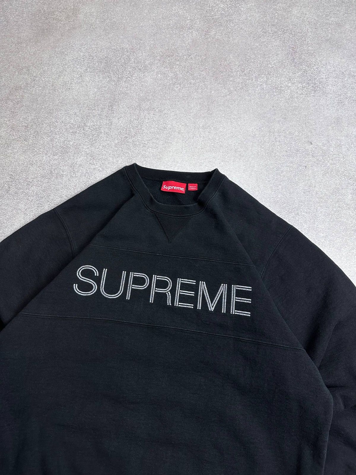 Supreme Vintage Supreme Big Logo Boxy Sweatshirt L Size US L / EU 52-54 / 3 - 2 Thumbnail
