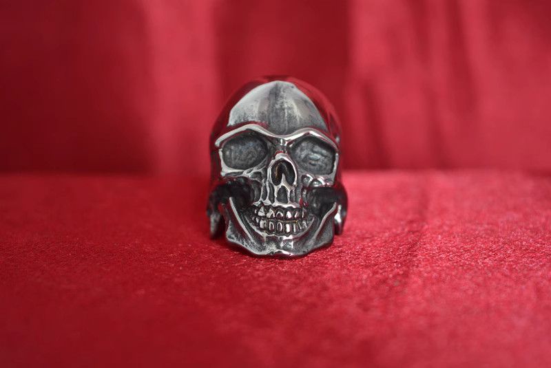 Jewelry Skull Future Jewelry Rings Open Size Chrome Ring (Size 7-13) Size ONE SIZE - 6 Thumbnail