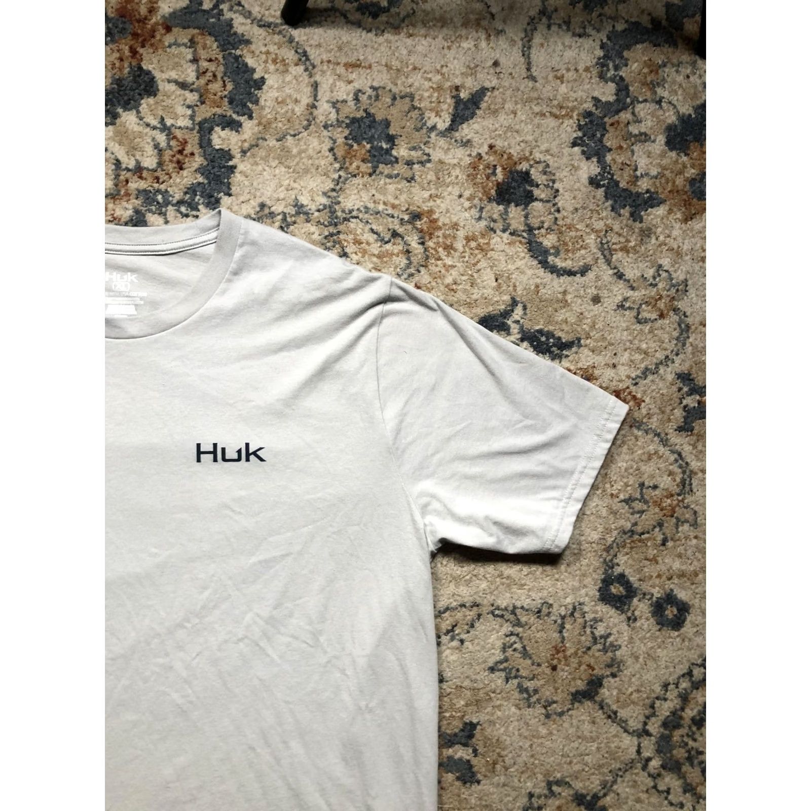 Vintage VINTAGE Huk Shirt Mens XL Gray Fishing Graphic Patriotic USA Flag Bass Tee Size US XL / EU 56 / 4 - 4 Thumbnail