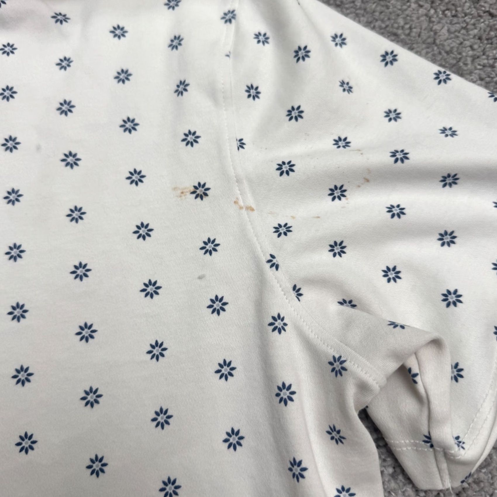 UNTUCKit UNTUCKit Polo Shirt Mens M White Floral Short Sleeve Cotton Polo Shirt Mens M White Floral Short Sleeve Size US M / EU 48-50 / 2 - 5 Thumbnail