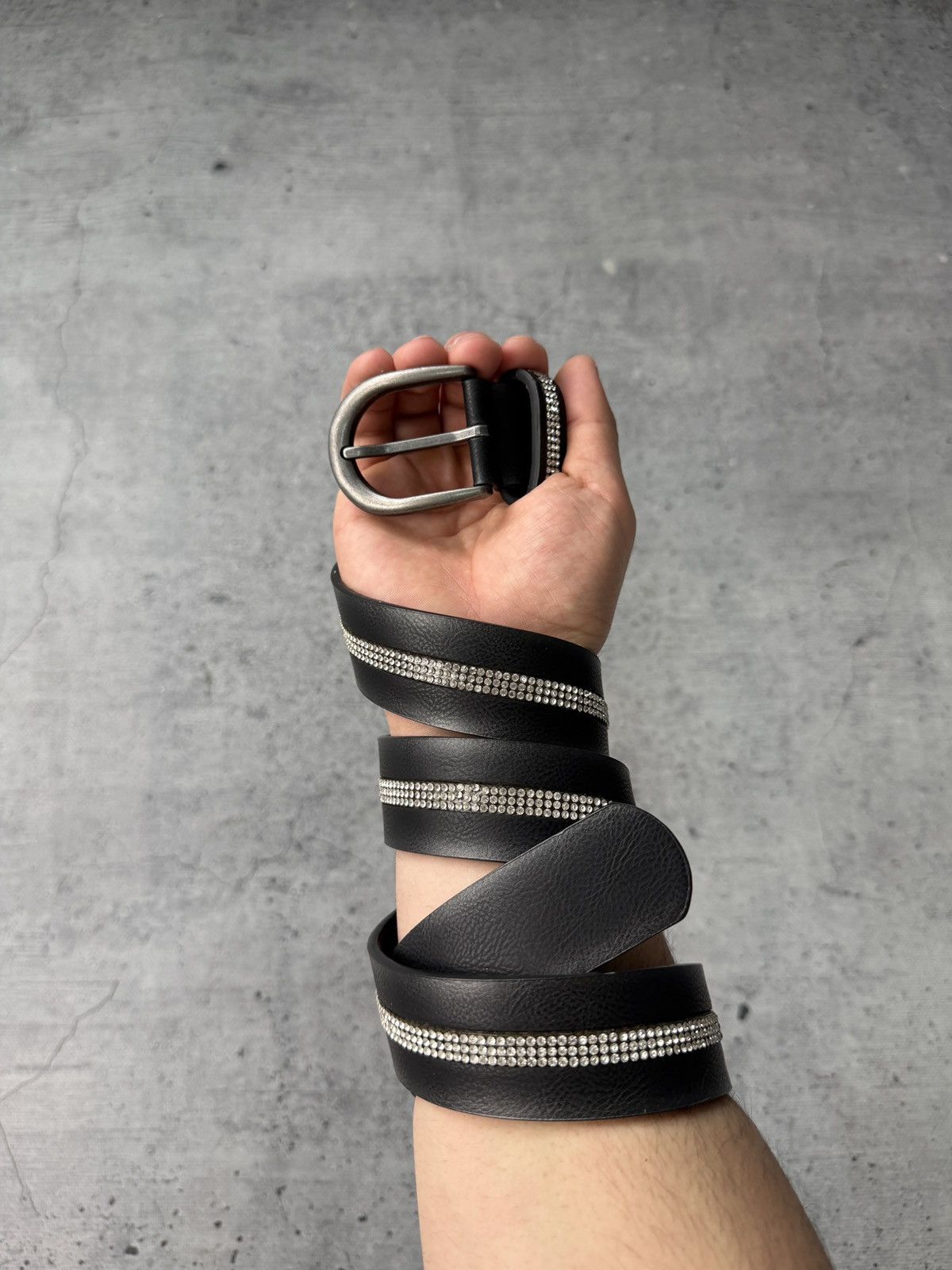 Japanese Brand Vintage Leather Japan LGB Style Punk Emo Rock Goth Y2K belt Size ONE SIZE - 1 Thumbnail