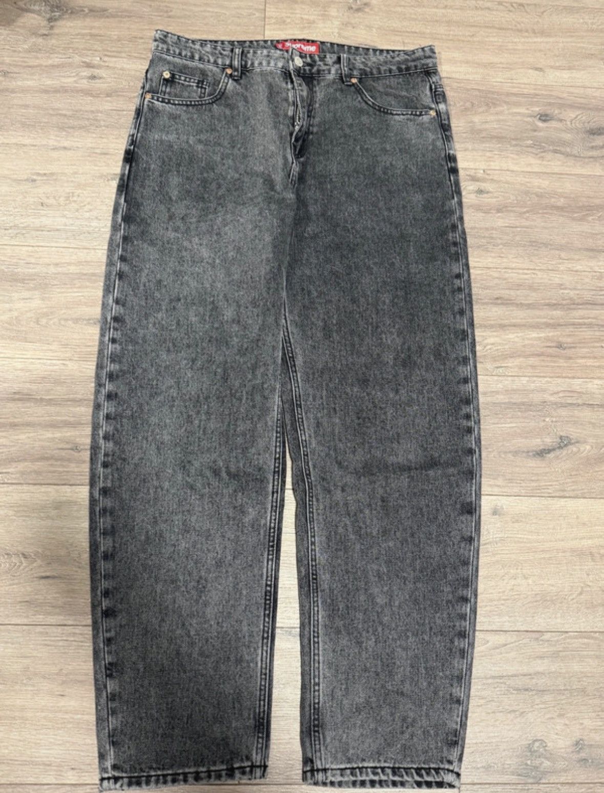 Supreme Supreme NY Baggy Denim Black Washed Size US 34 / EU 50 - 4 Thumbnail