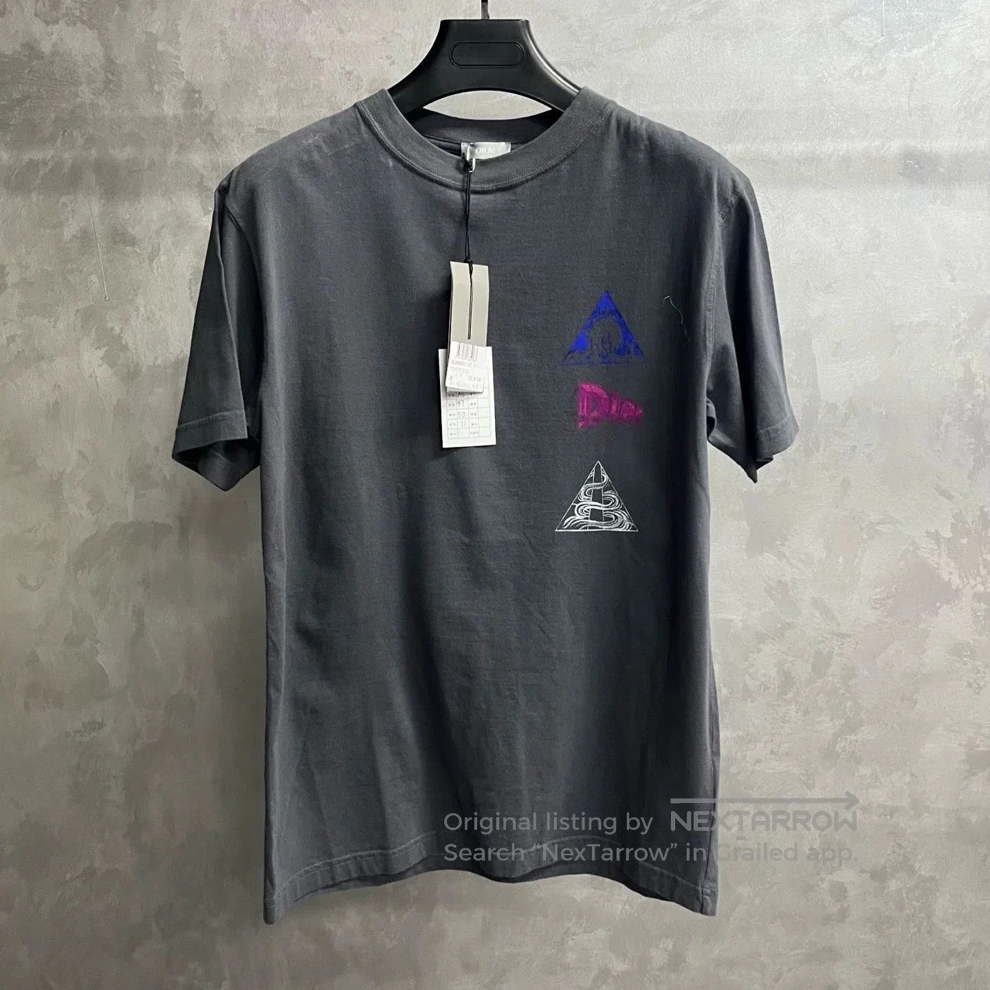 Dior Dior Gray Pattern Loose Crewneck T. Size US M / EU 48-50 / 2 - 1 Thumbnail