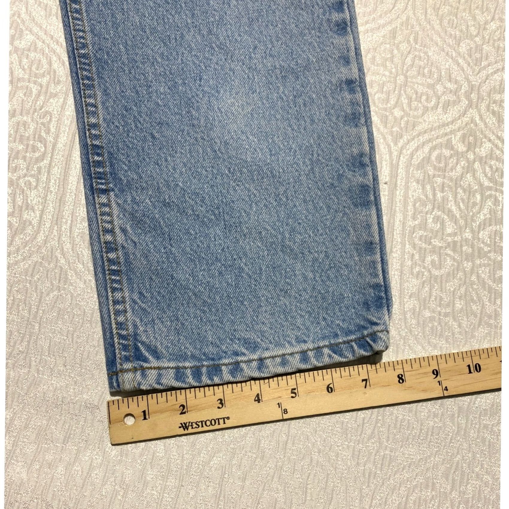 Carhartt VINTAGE Carhartt Jeans Mens 36x31 Blue Denim Relaxed Fit Workwear Straight 5-Pocket Logo Patch Mens Size US 36 / EU 52 - 7 Thumbnail