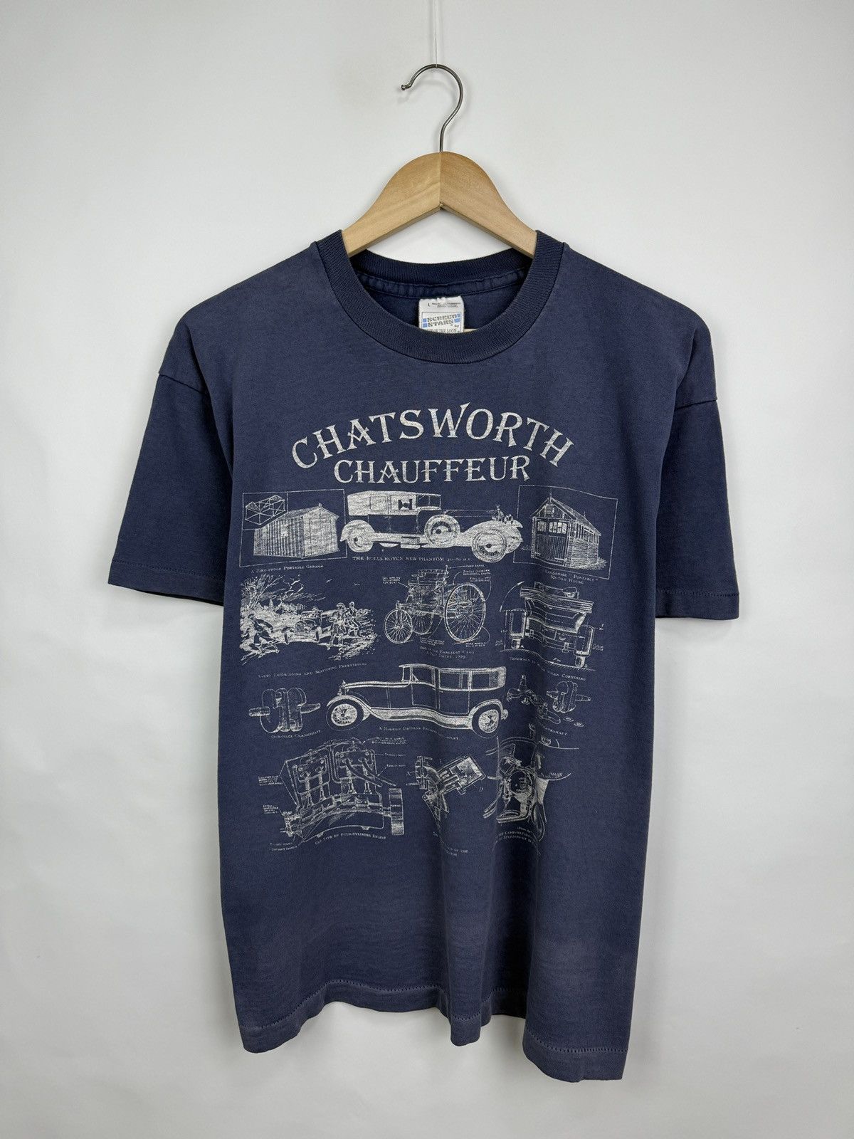 Fruit Of The Loom 🇬🇧 Vintage 90s Chatsworth House The Rolls Royce New Phantom Size US L / EU 52-54 / 3 - 2 Thumbnail
