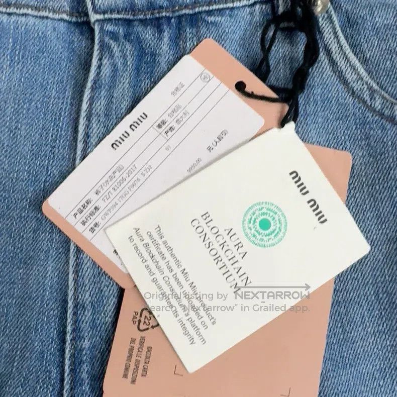 Miu Miu Miu Miu 25 Jeans Size 25" / US 0 / IT 36 - 2 Thumbnail